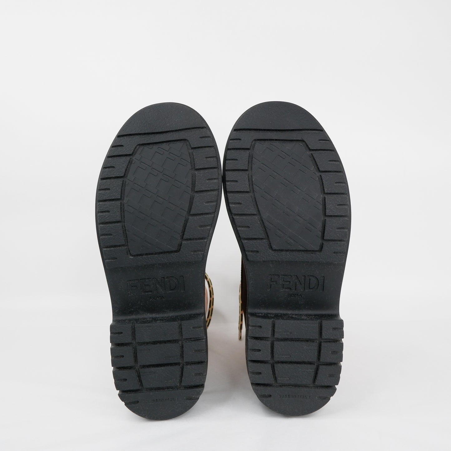 Fendi Boots Baby Pink Brown 38