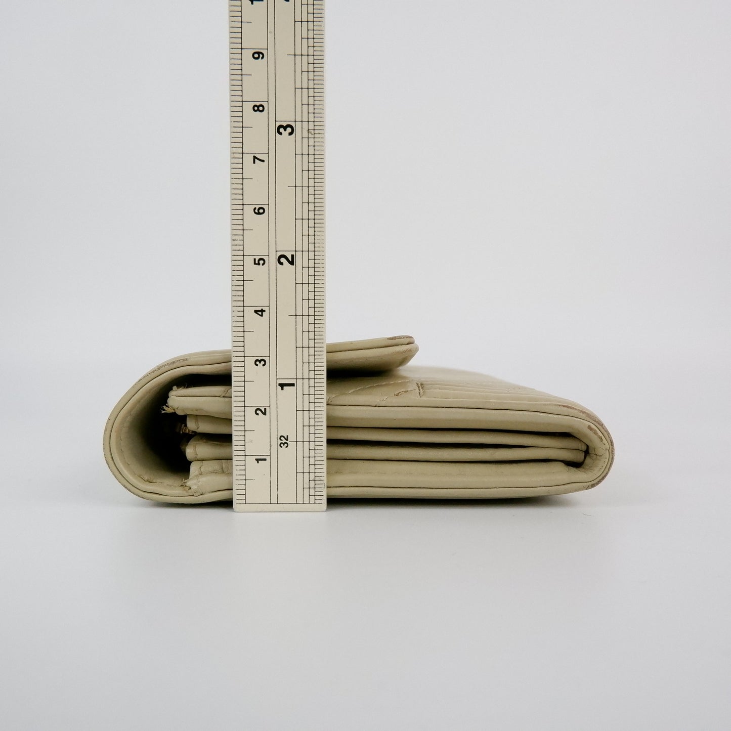 Chanel Boy Long Wallet Beige Chevron