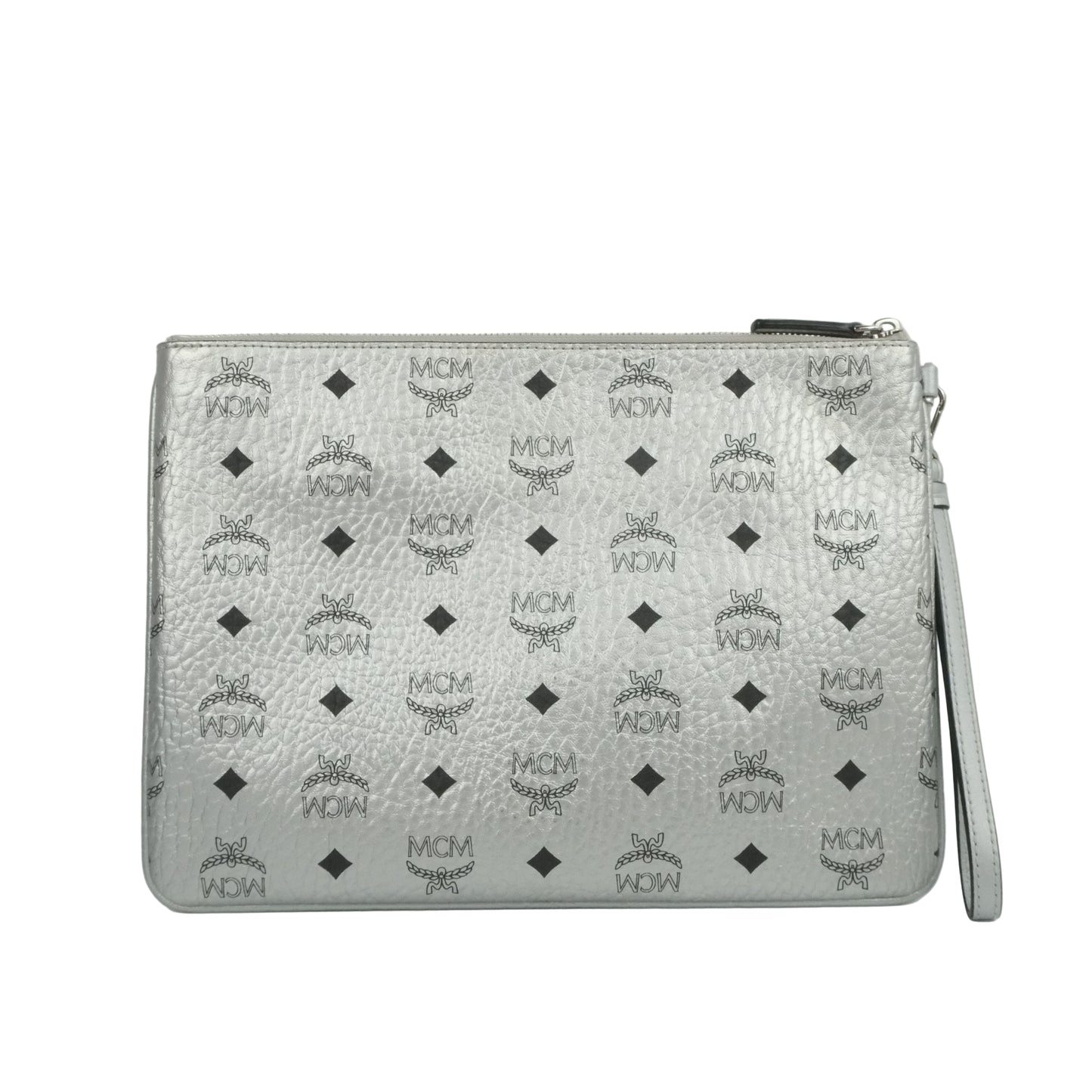 MCM Clutch Silver