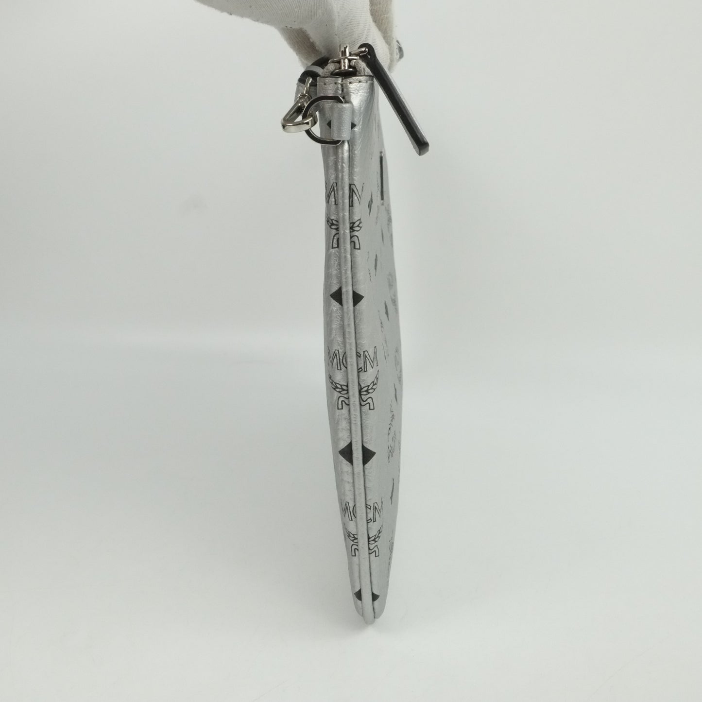 MCM Clutch Silver