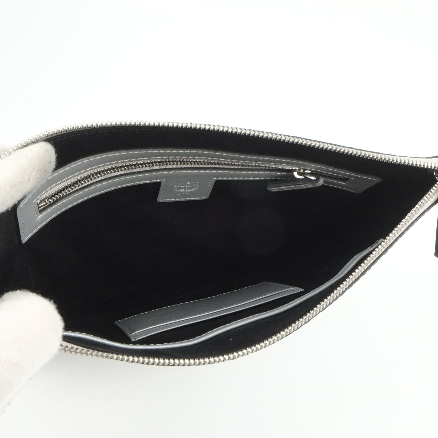 MCM Clutch Silver