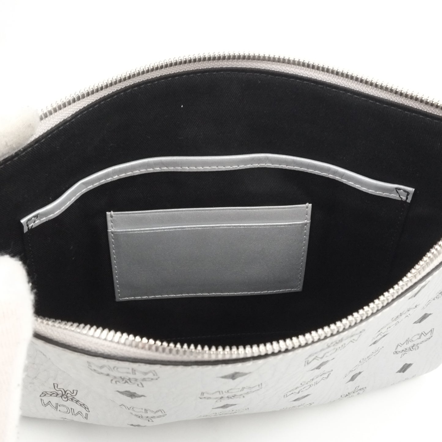 MCM Clutch Silver