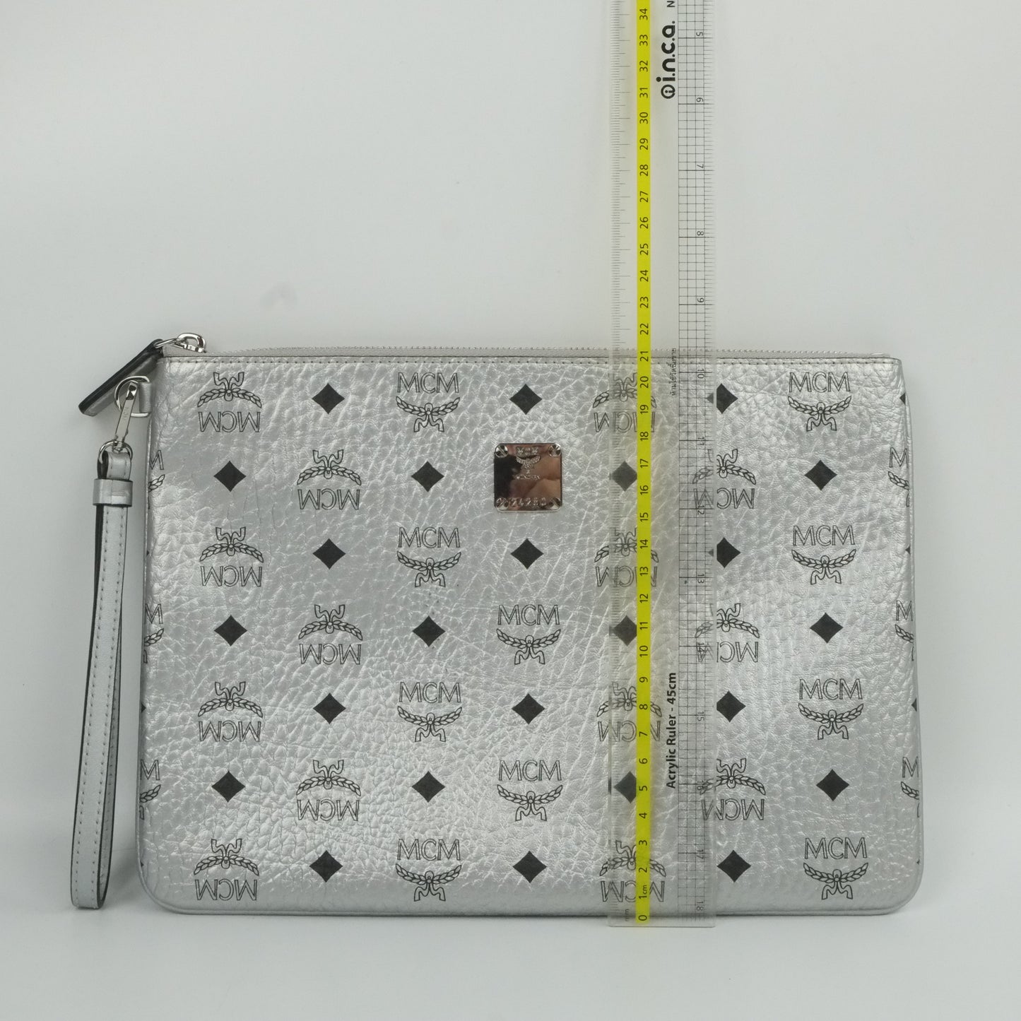 MCM Clutch Silver