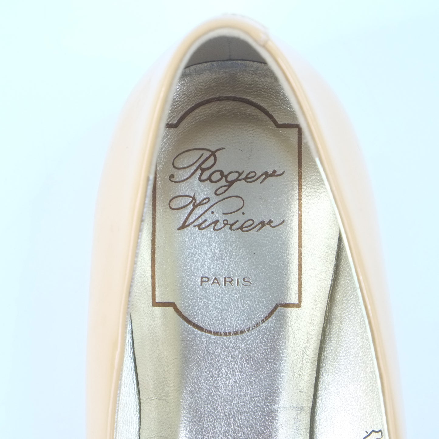 Roger Vivier Flat Beige Patent 35.5