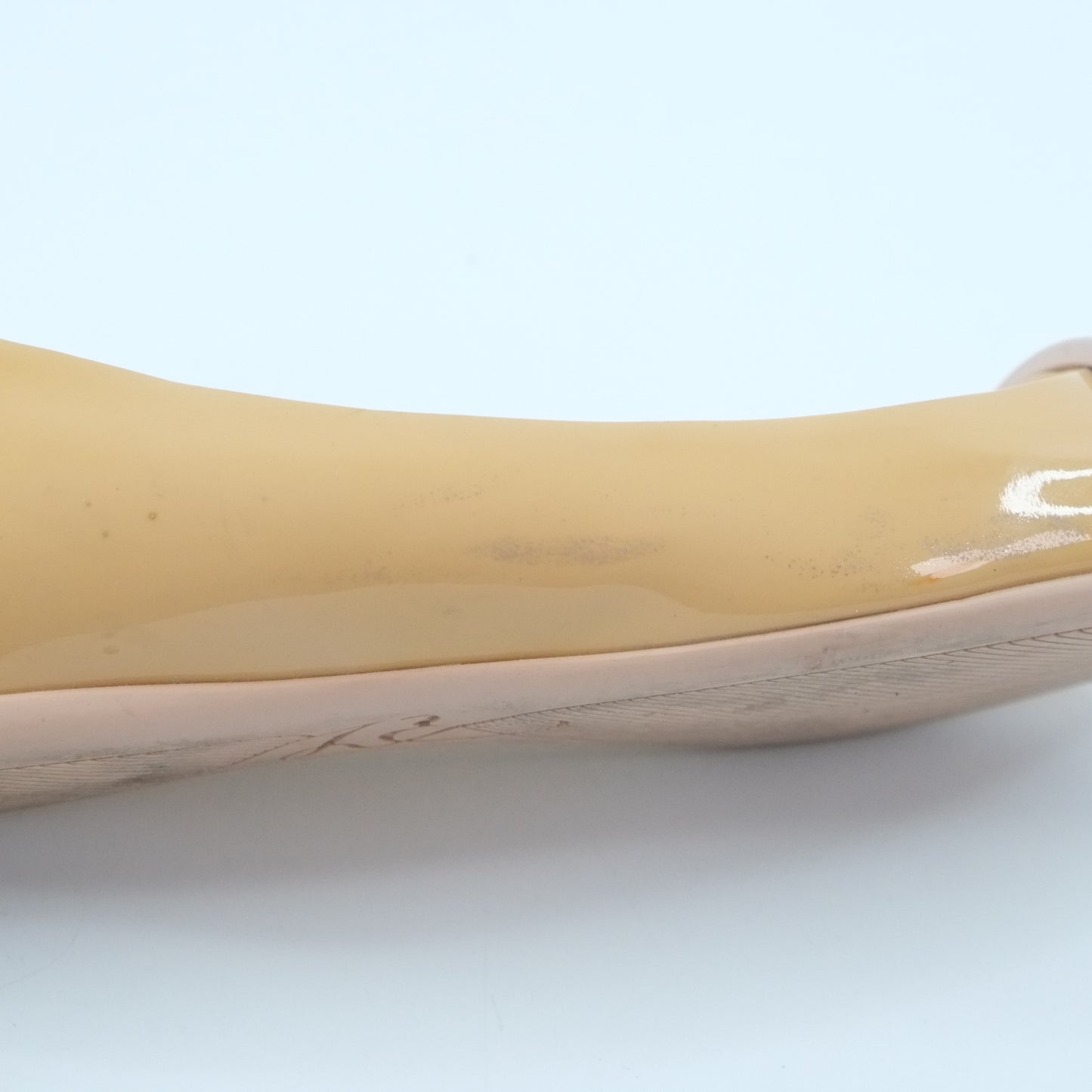 Roger Vivier Flat Beige Patent 35.5