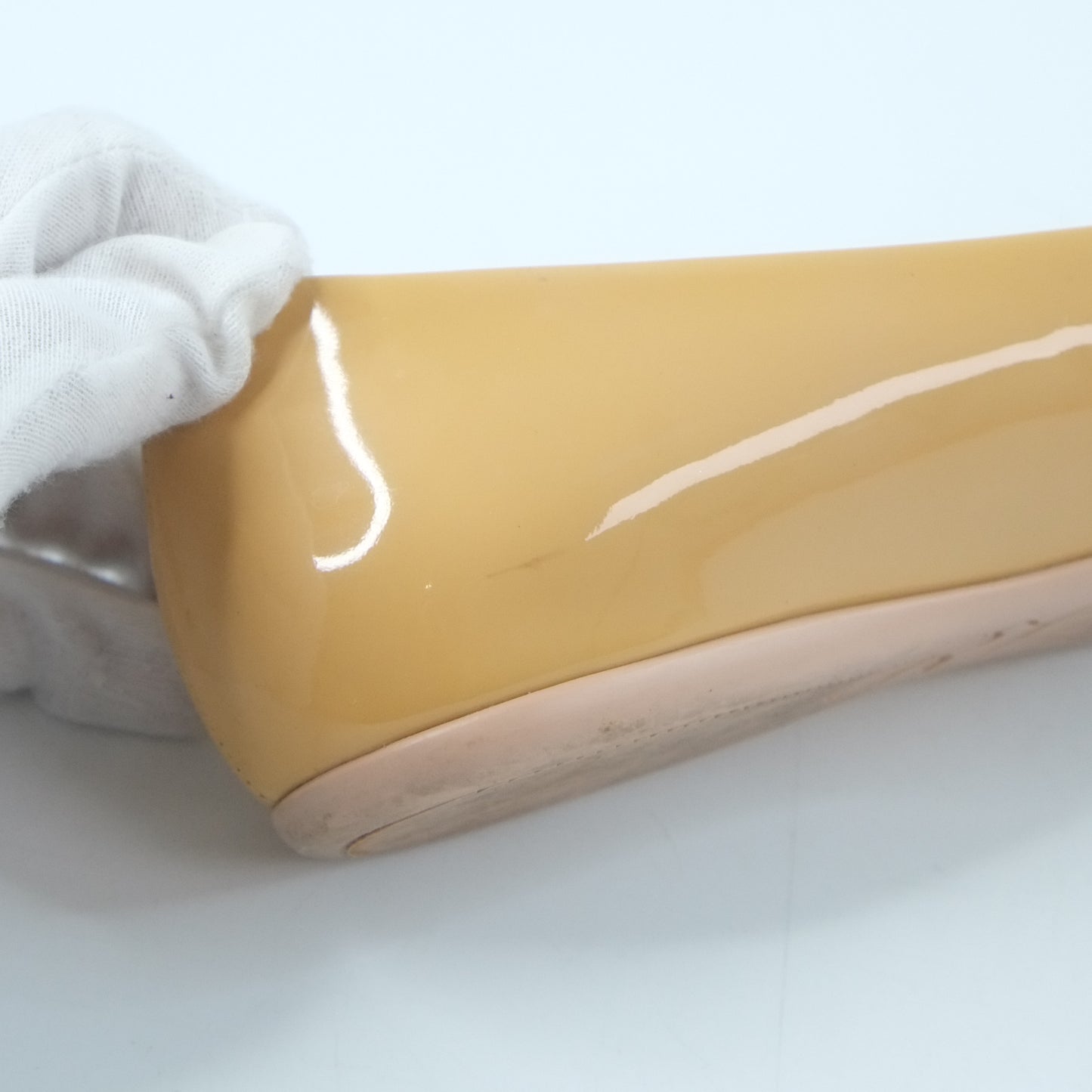 Roger Vivier Flat Beige Patent 35.5