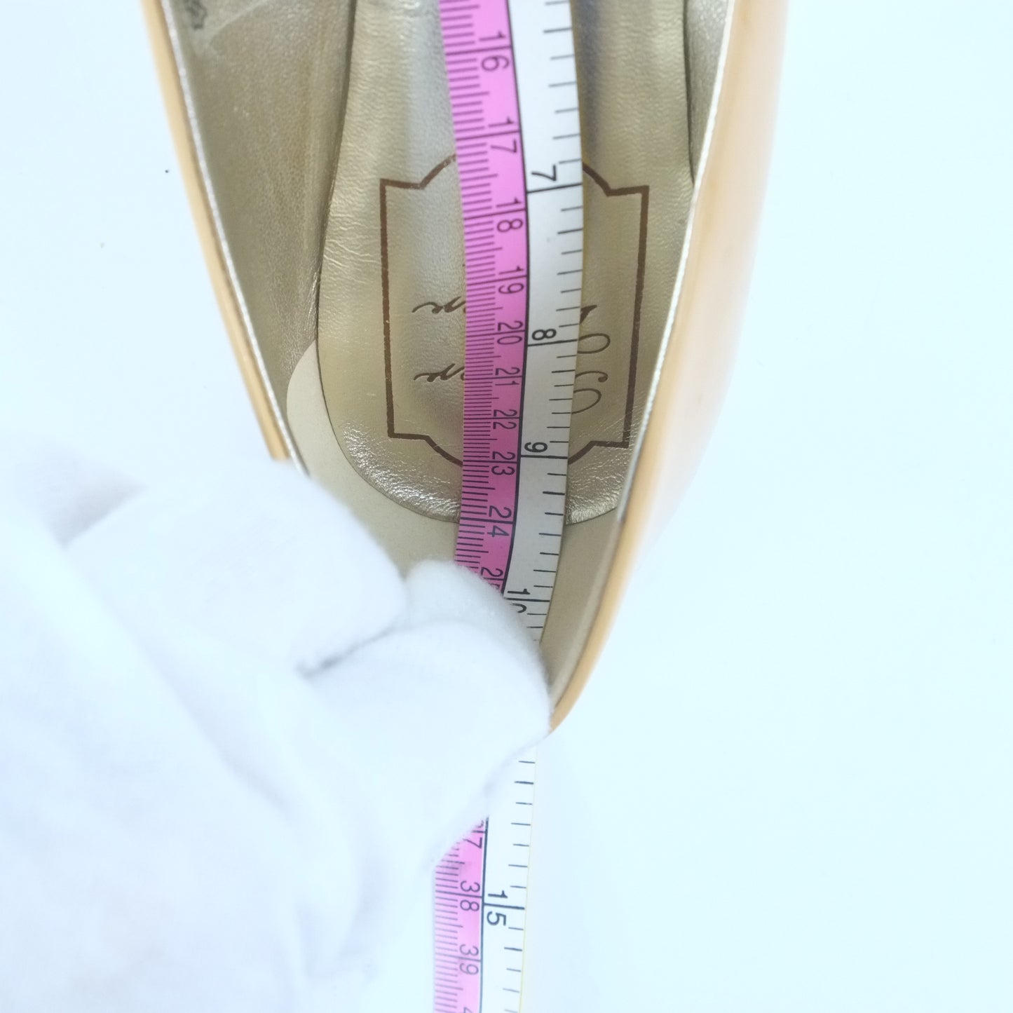 Roger Vivier Flat Beige Patent 35.5