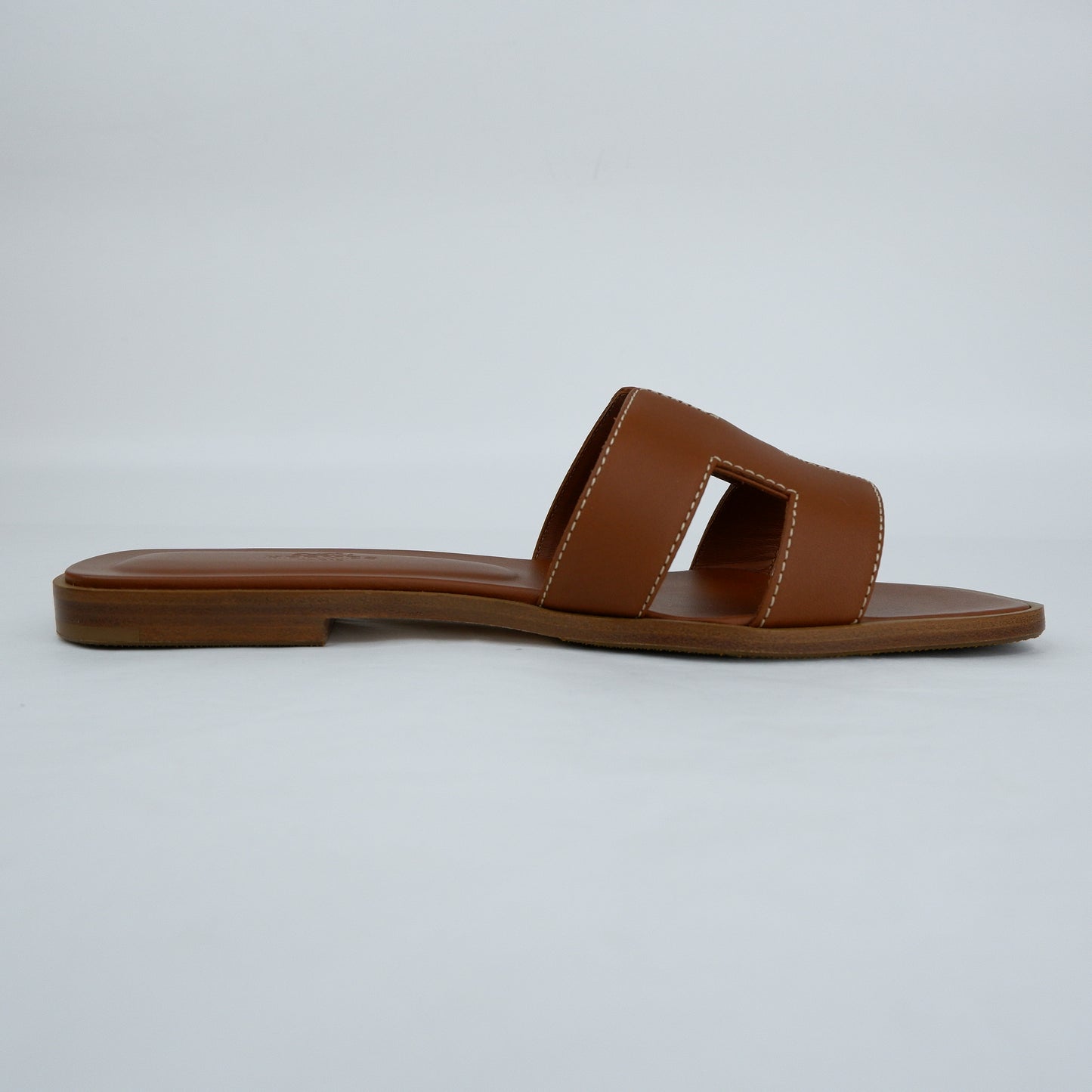 Hermes Oran Sandals Gold 37.5