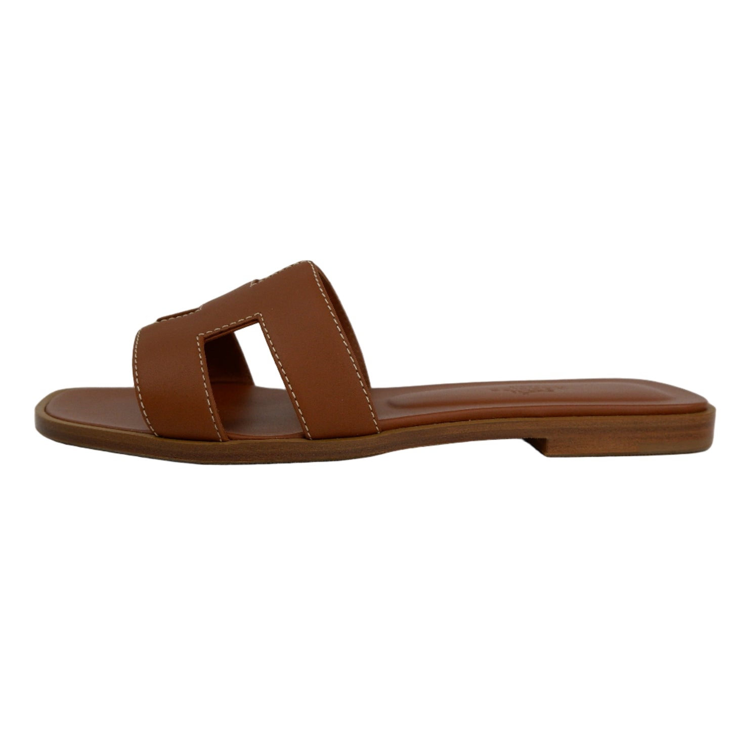 Hermes Oran Sandals Gold 37.5