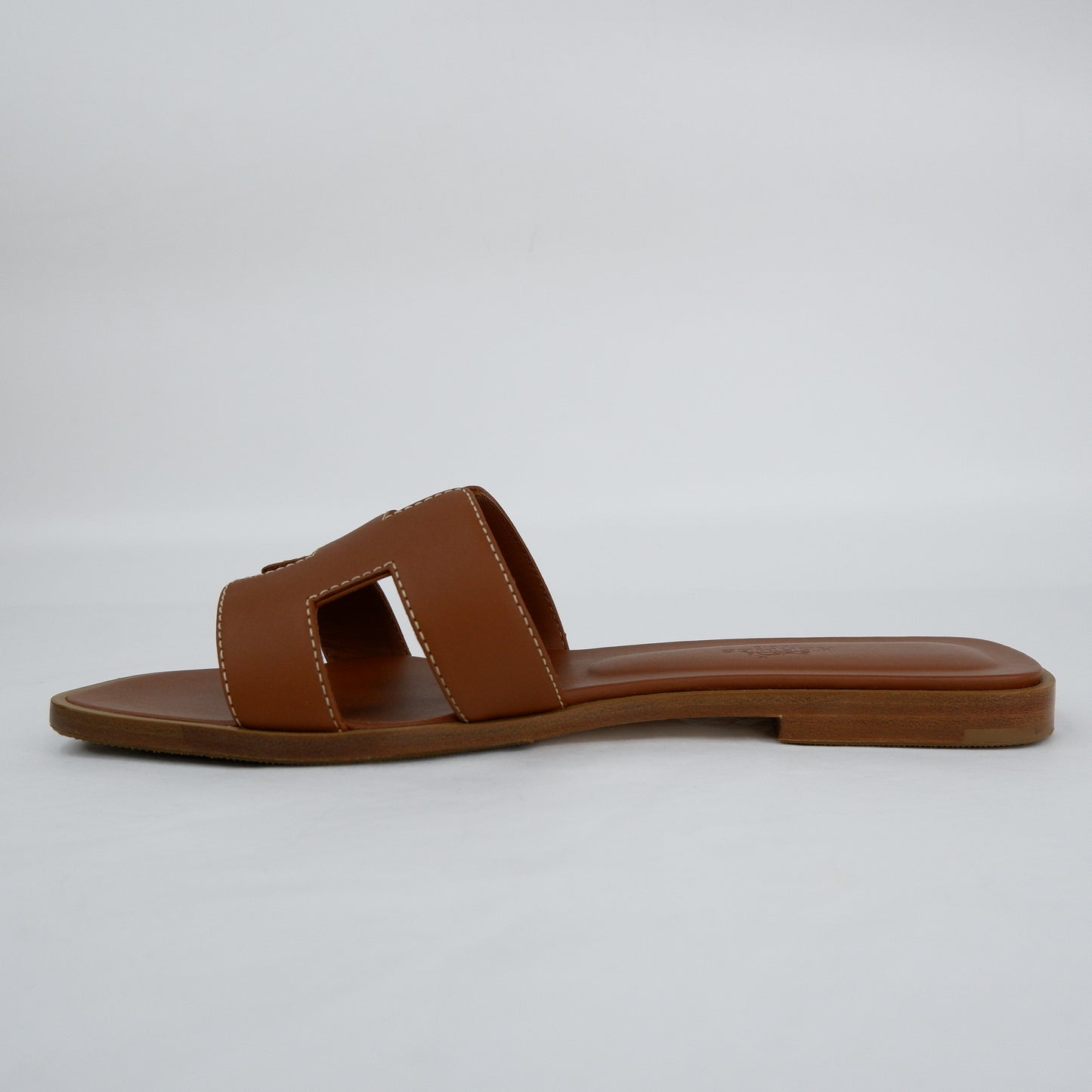 Hermes Oran Sandals Gold 37.5