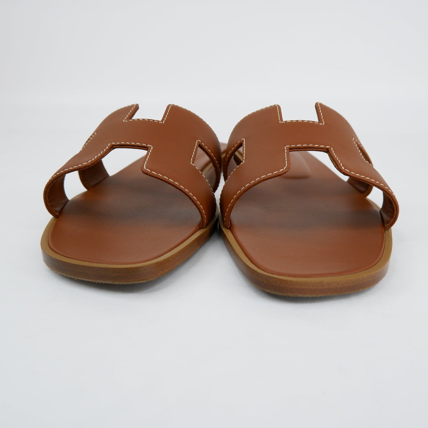 Hermes Oran Sandals Gold 37.5