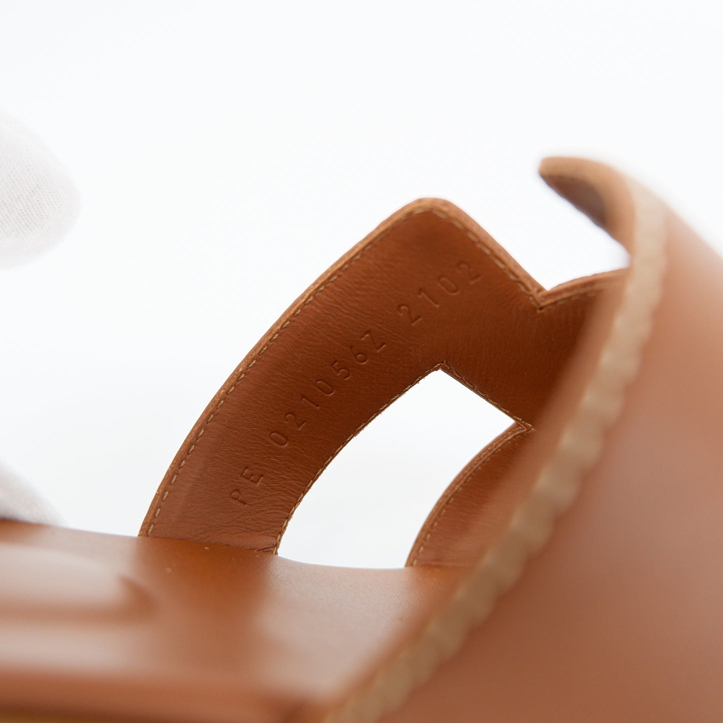 Hermes Oran Sandals Gold 37.5