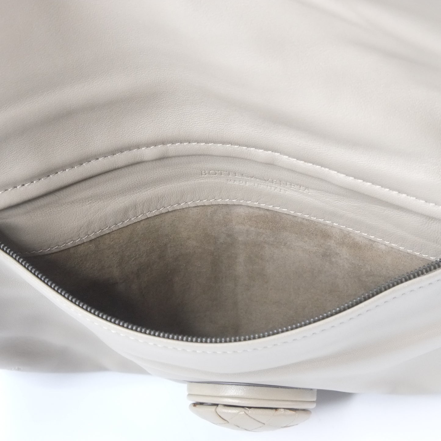 Bottega Veneta Clutch Fold Grey