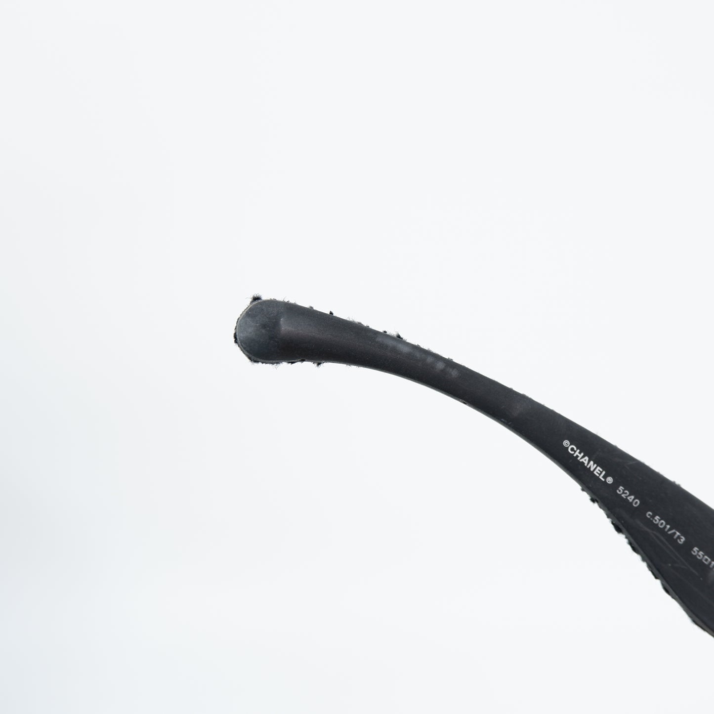 Chanel Sunglasses Black Tweed