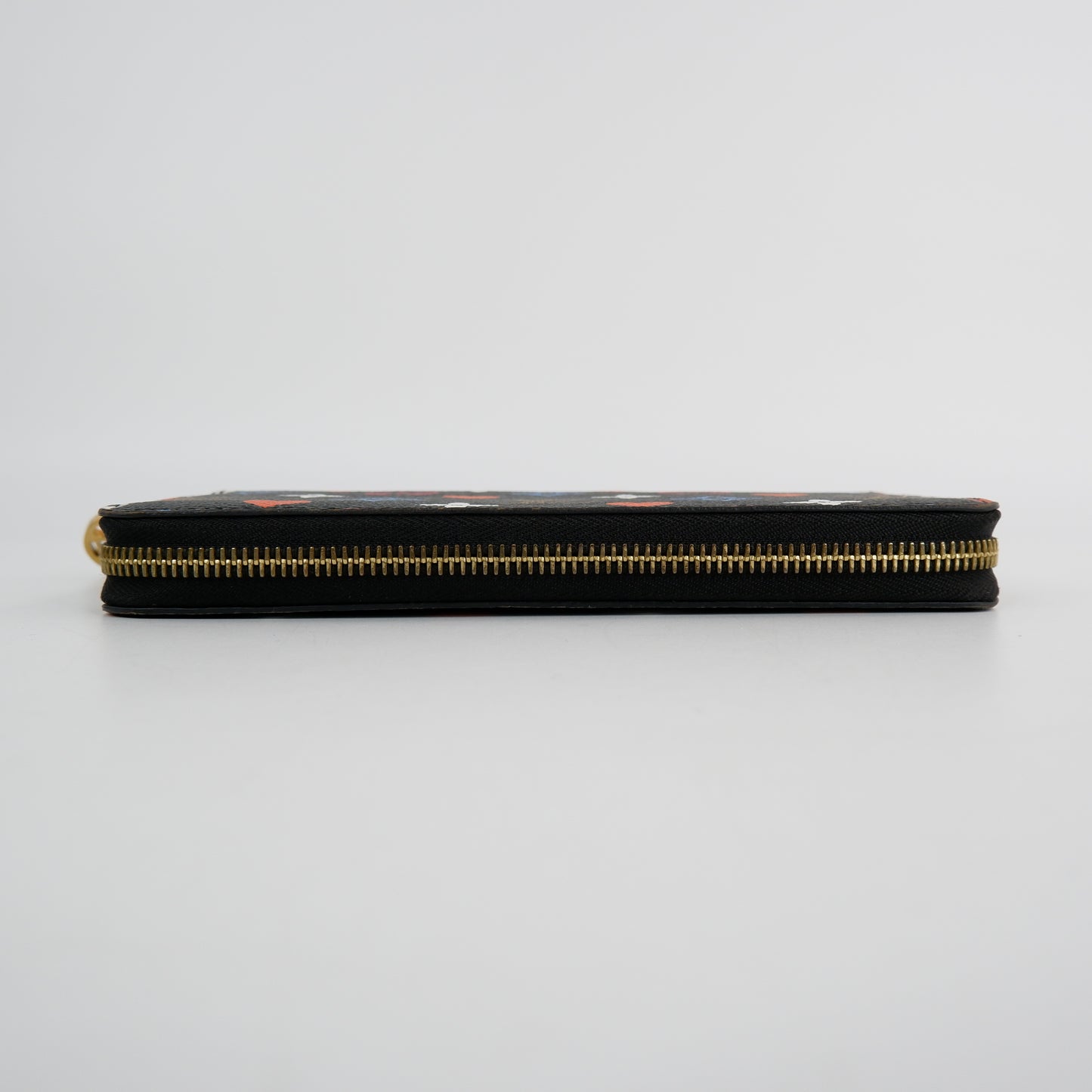 Louis Vuitton Zippy Long Wallet Monogram Game on Black