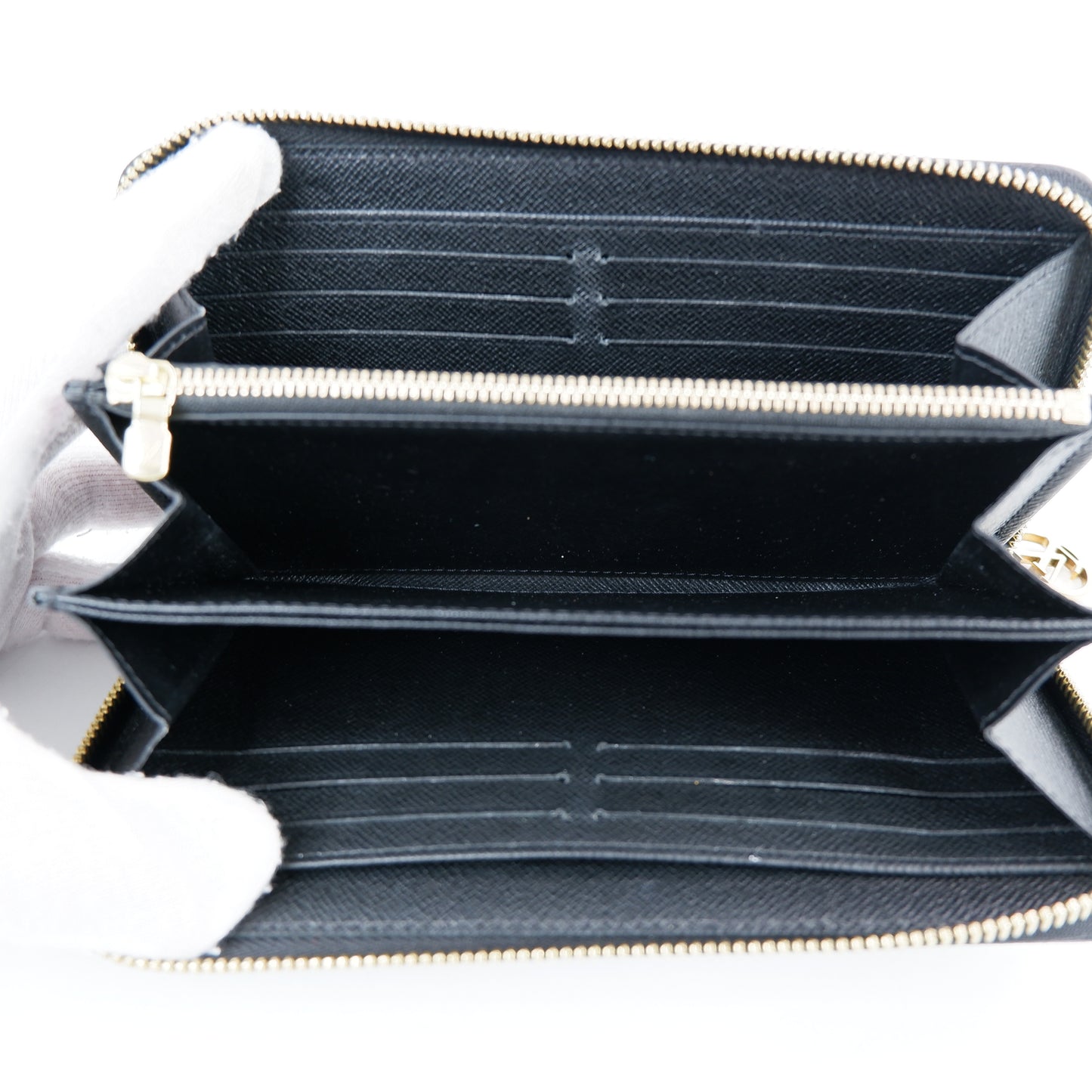 Louis Vuitton Zippy Long Wallet Monogram Game on Black