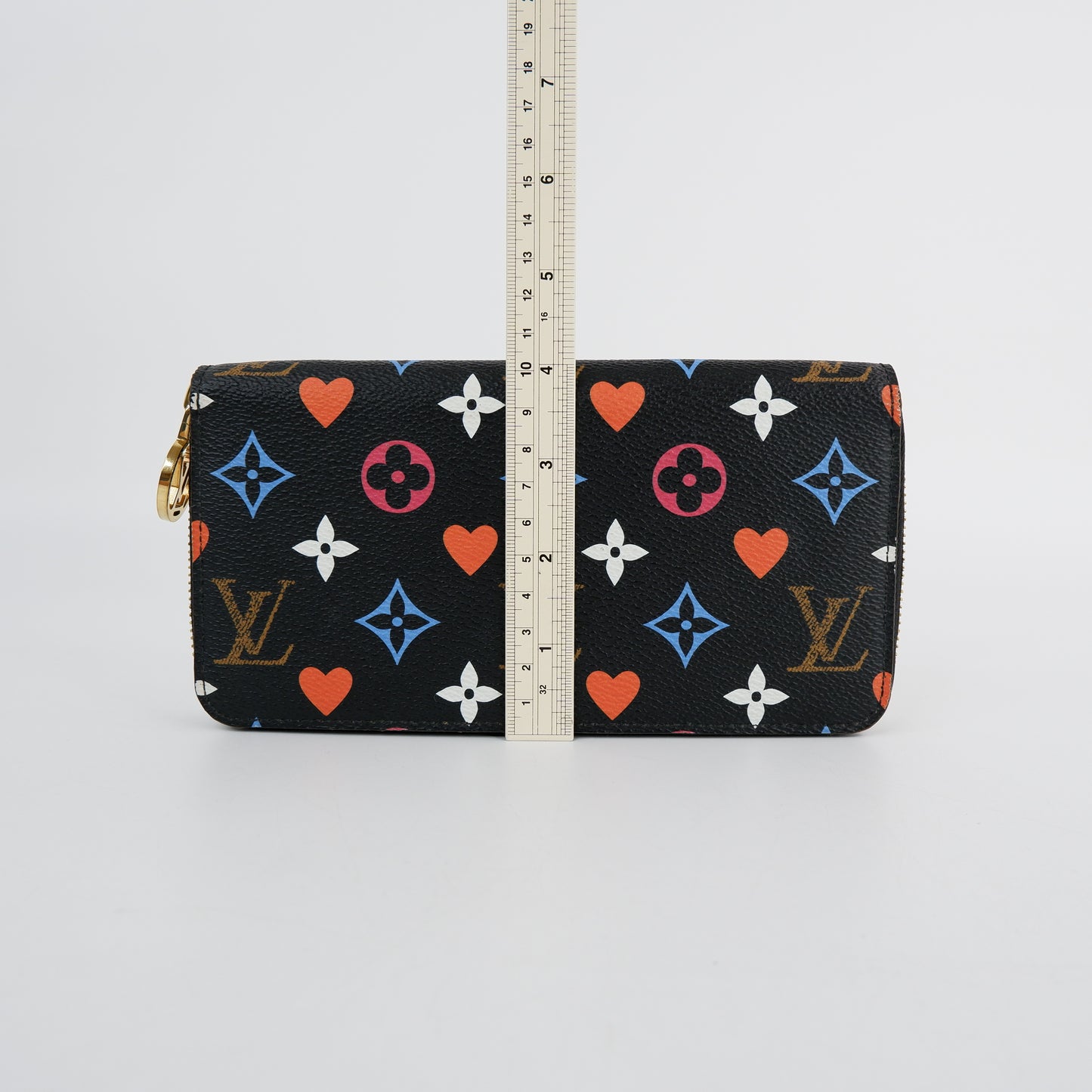 Louis Vuitton Zippy Long Wallet Monogram Game on Black