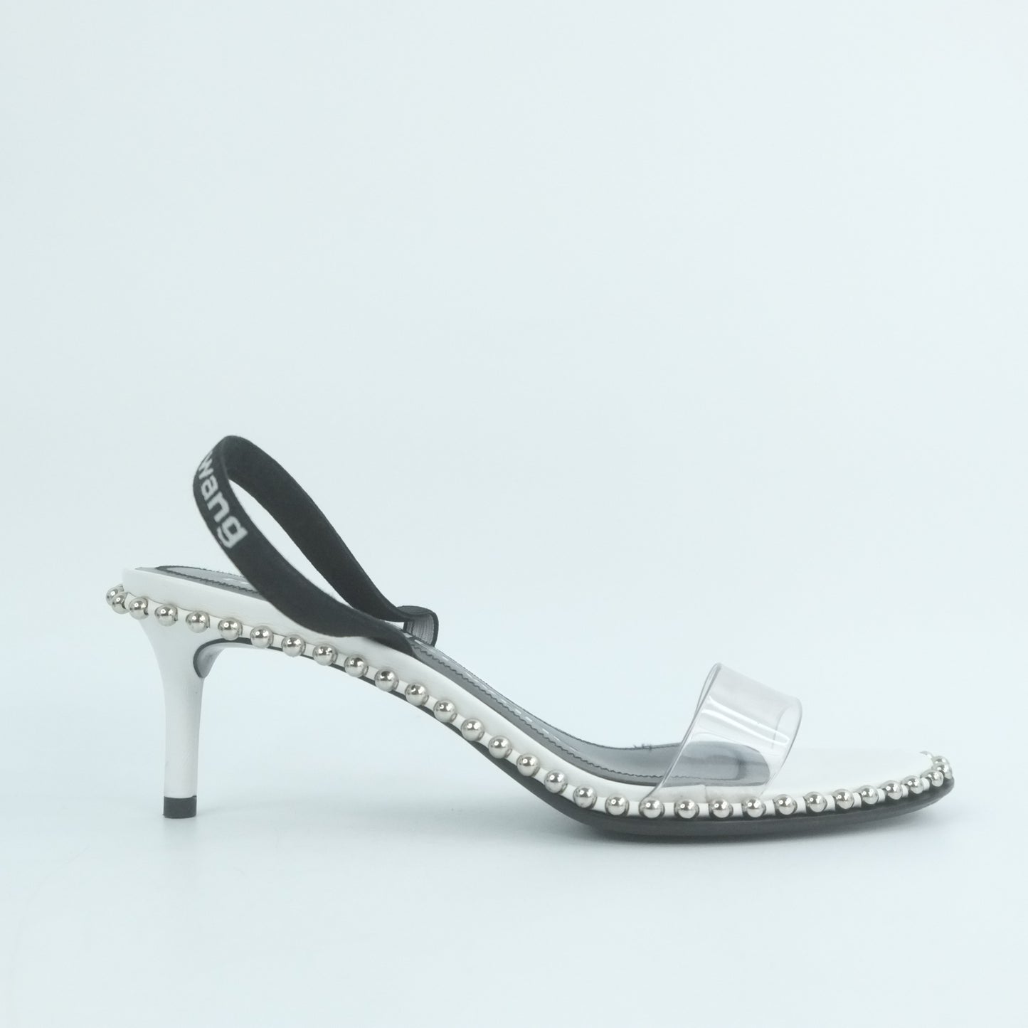 Alexander Wang Sandals Sling Back White Black 37