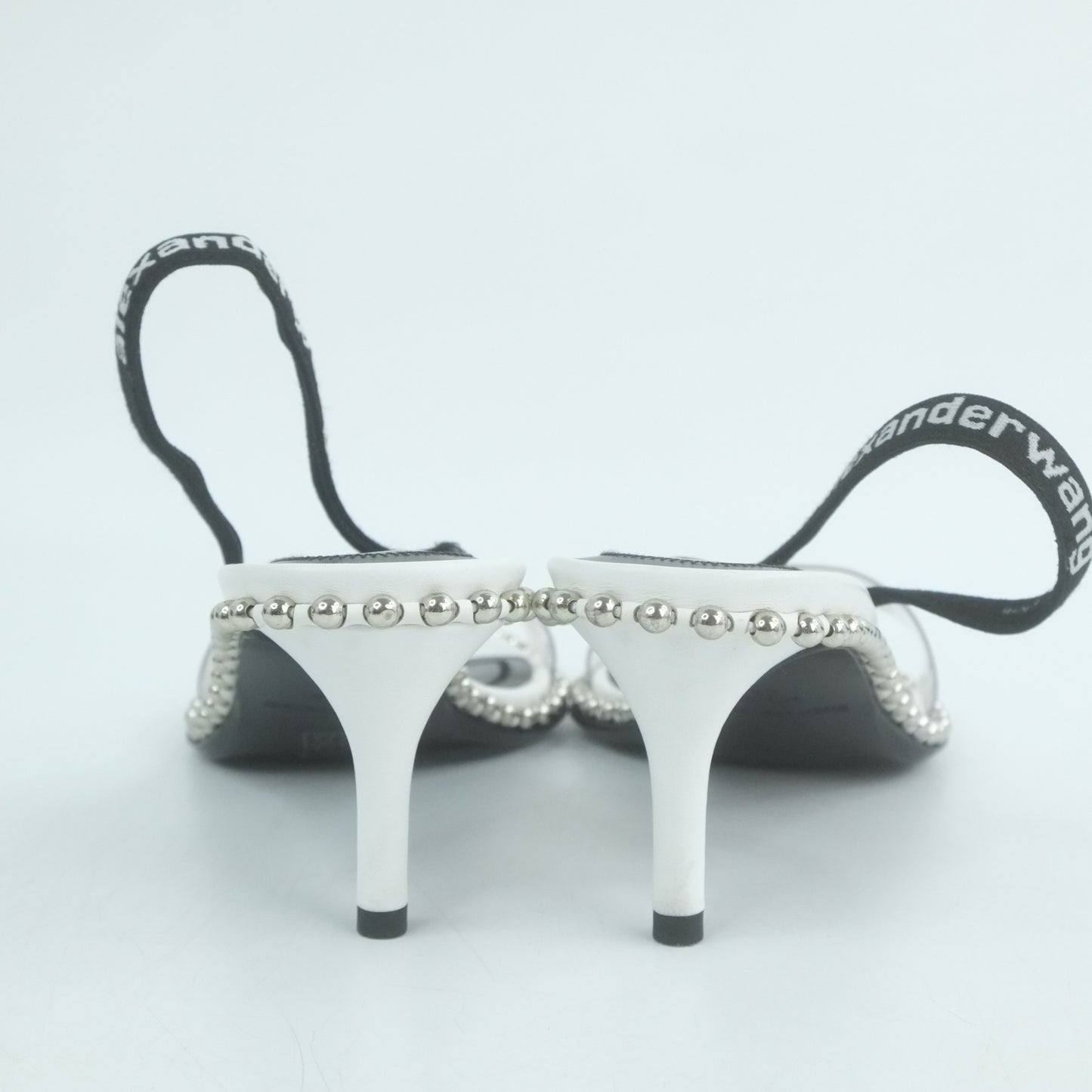 Alexander Wang Sandals Sling Back White Black 37