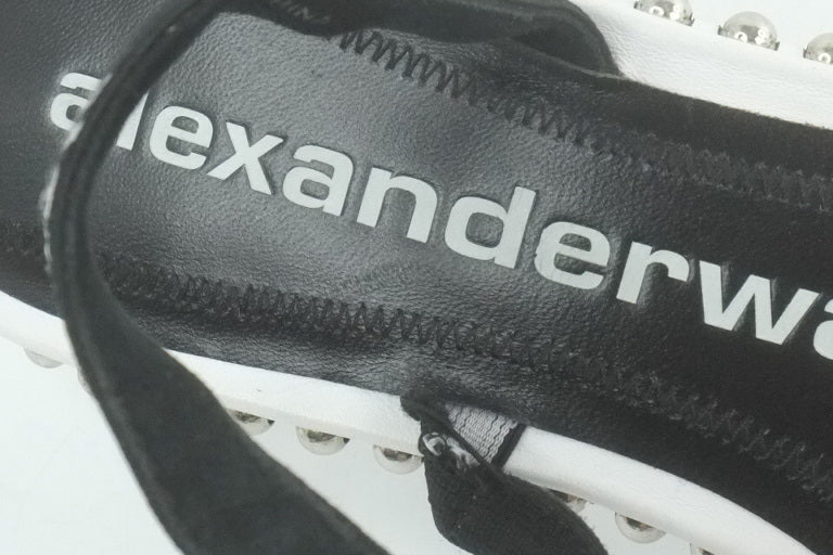 Alexander Wang Sandals Sling Back White Black 37