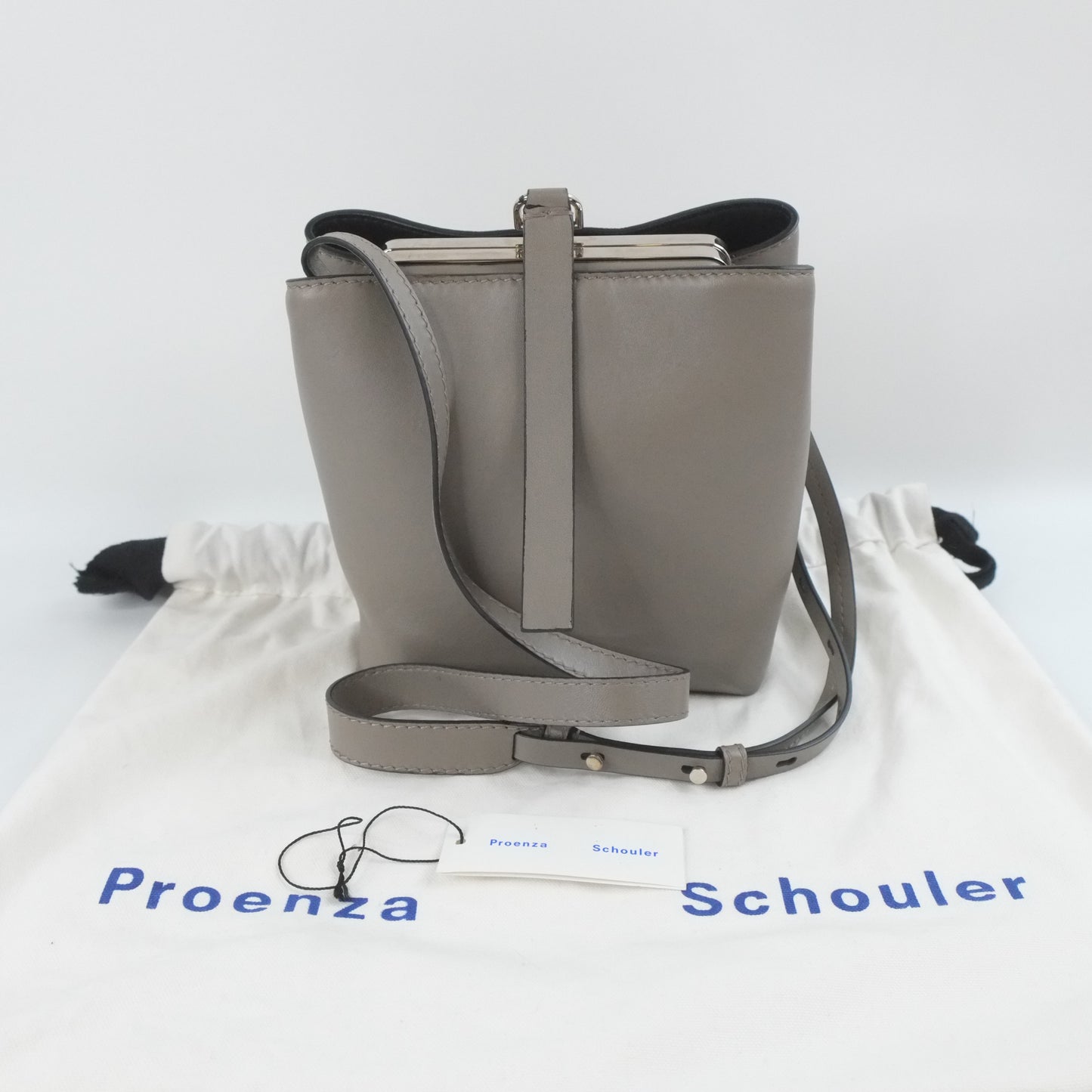 Proenza Schouler Frame Crossbody Bag Grey