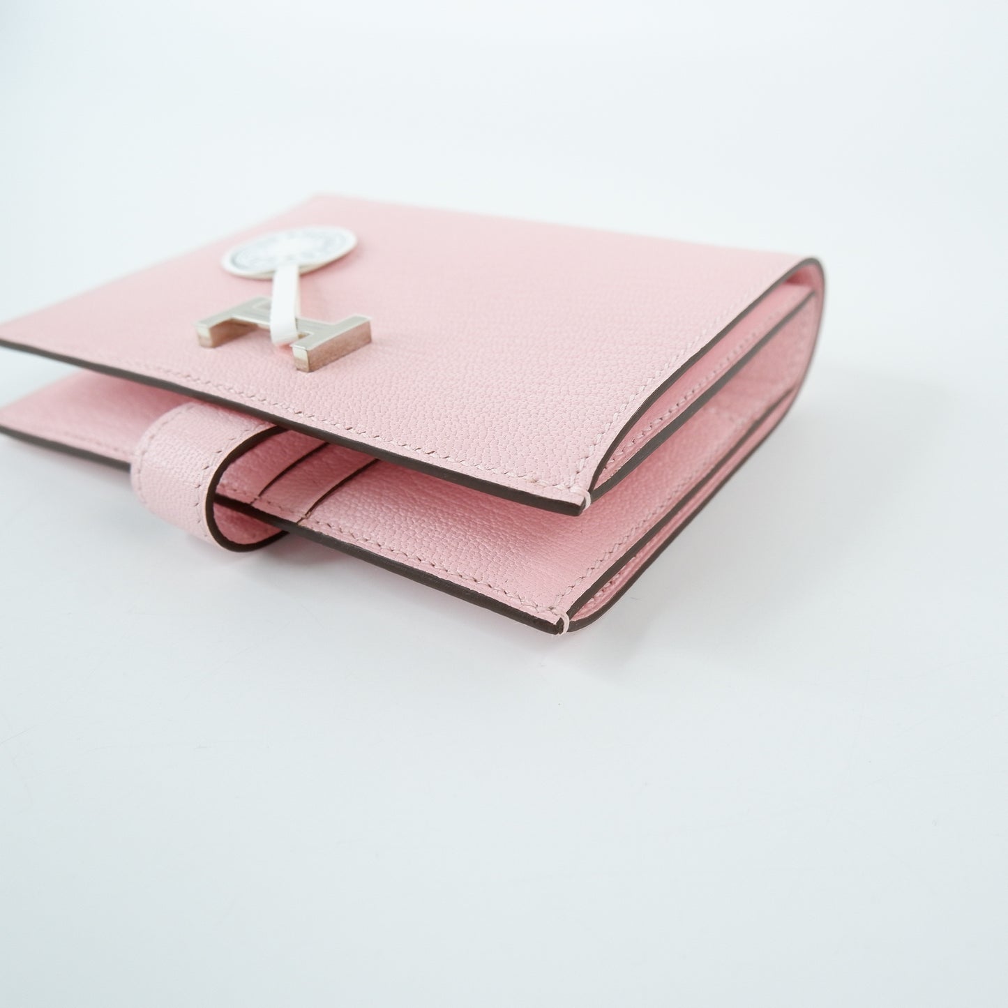 Hermes Bearn Short Wallet Rose Sakura PHW