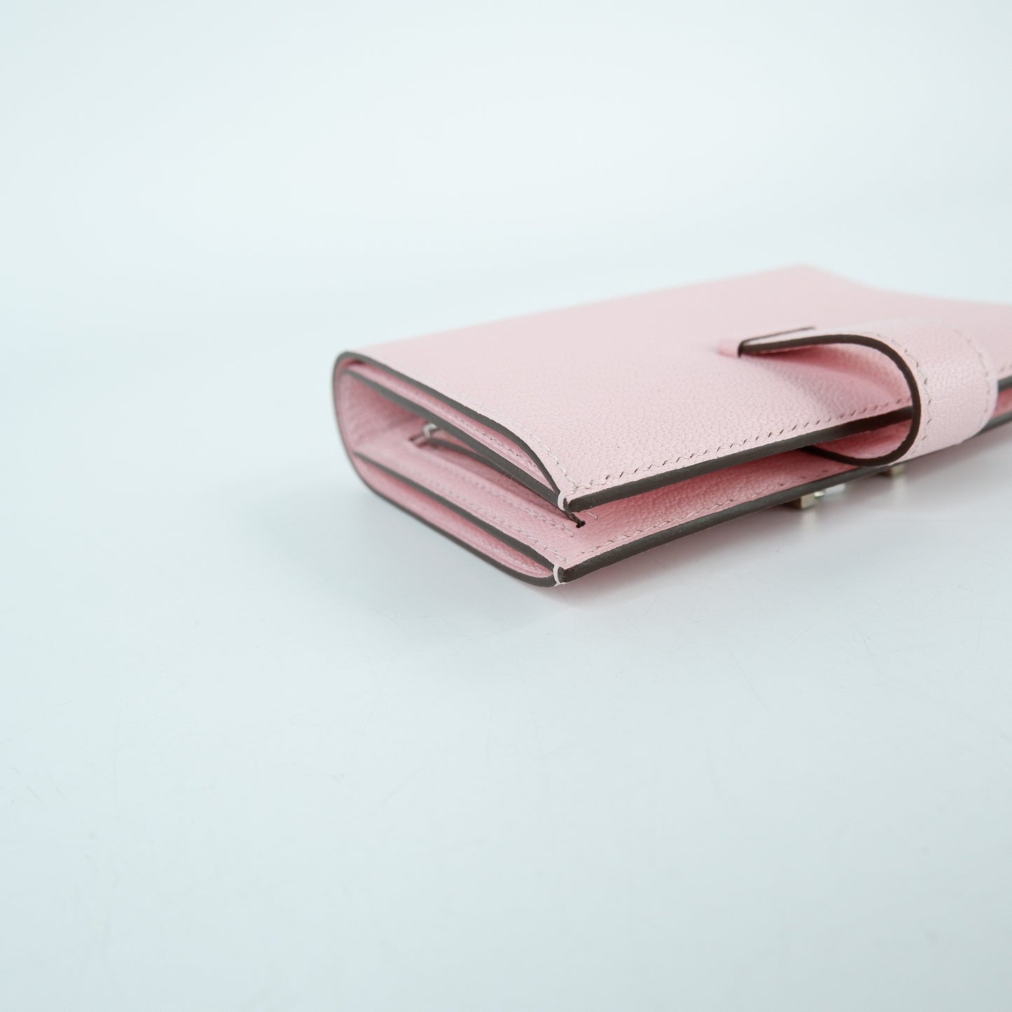 Hermes Bearn Short Wallet Rose Sakura PHW