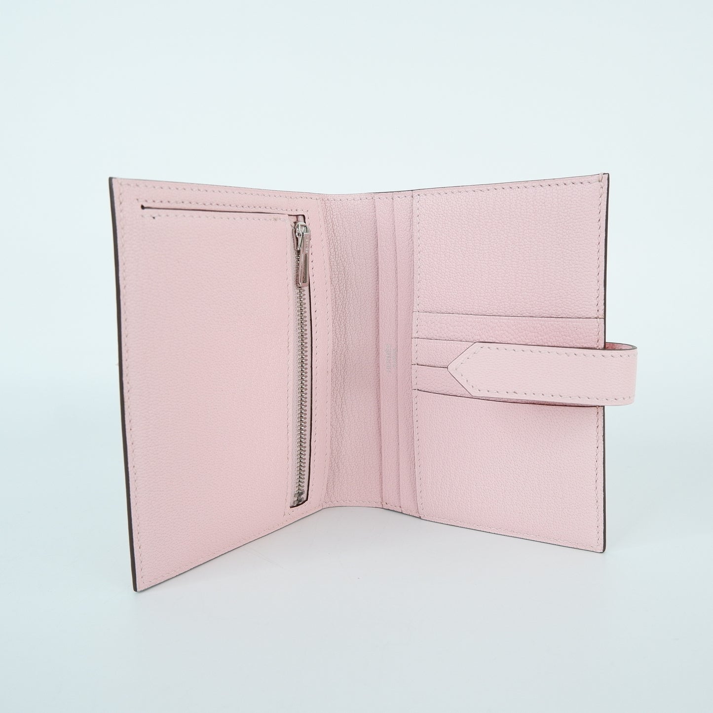 Hermes Bearn Short Wallet Rose Sakura PHW