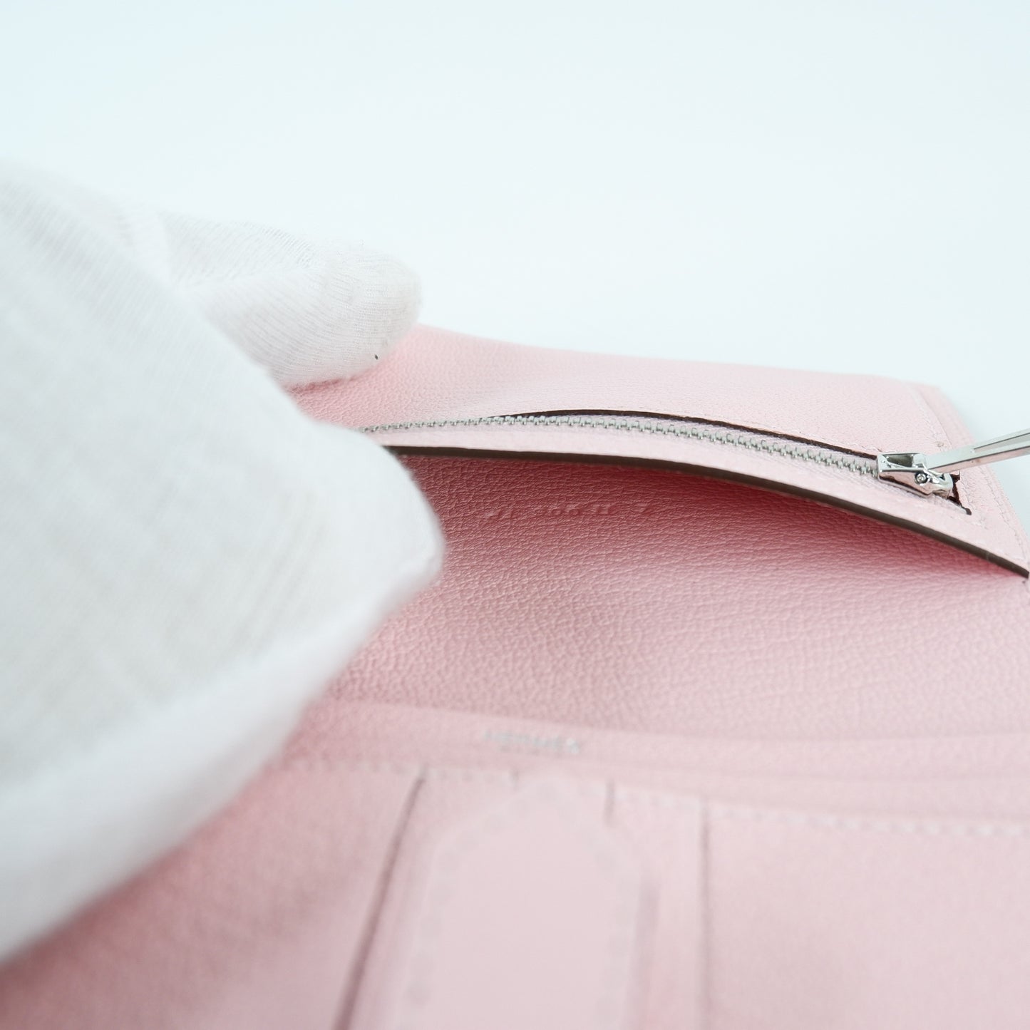 Hermes Bearn Short Wallet Rose Sakura PHW