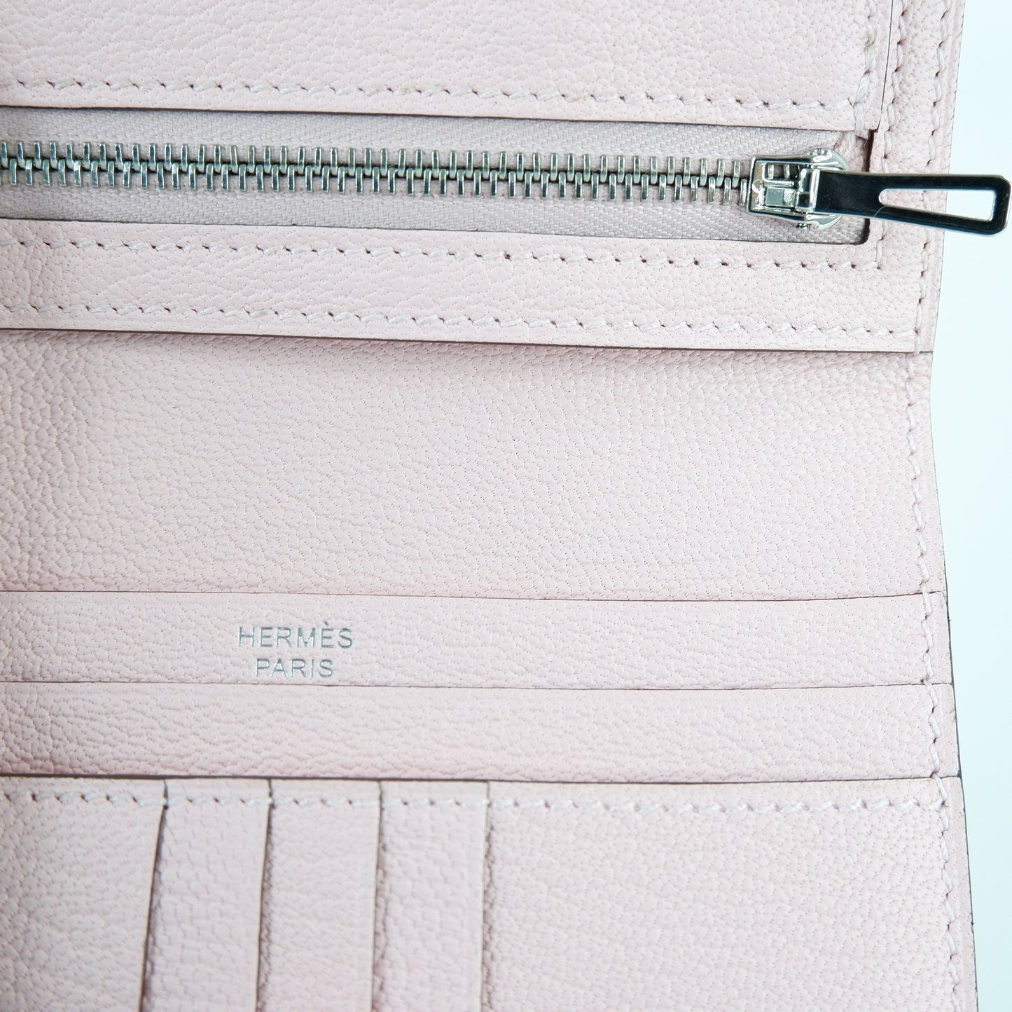 Hermes Bearn Short Wallet Rose Sakura PHW