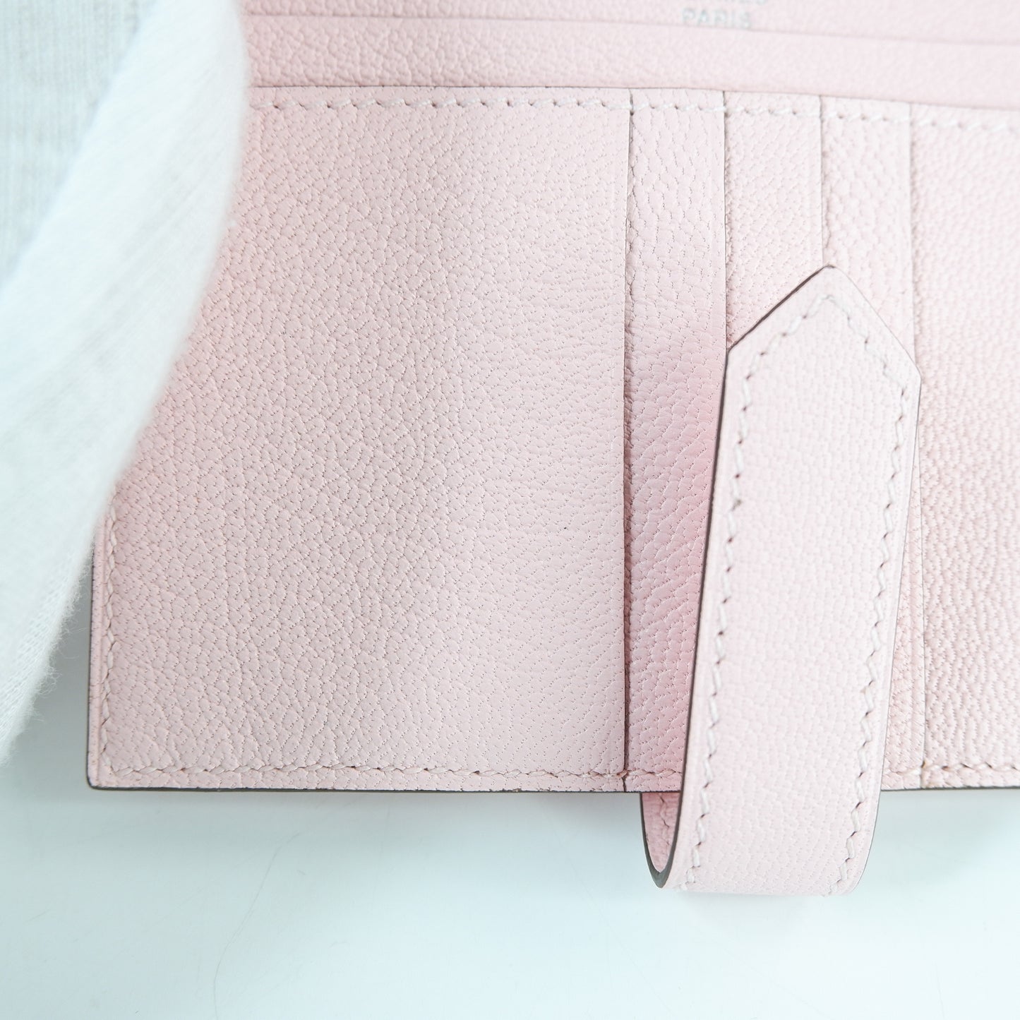 Hermes Bearn Short Wallet Rose Sakura PHW