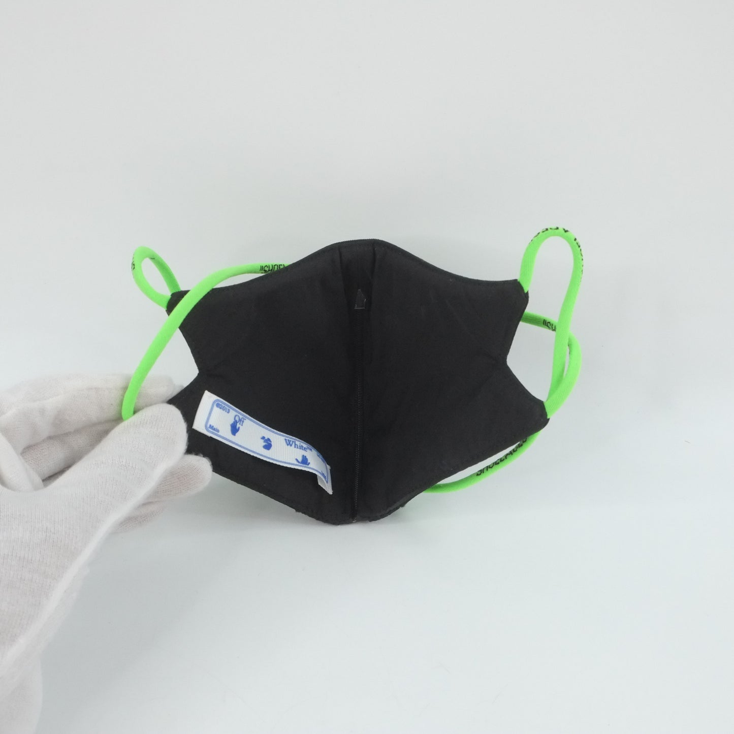 Off White Mask Green Strap