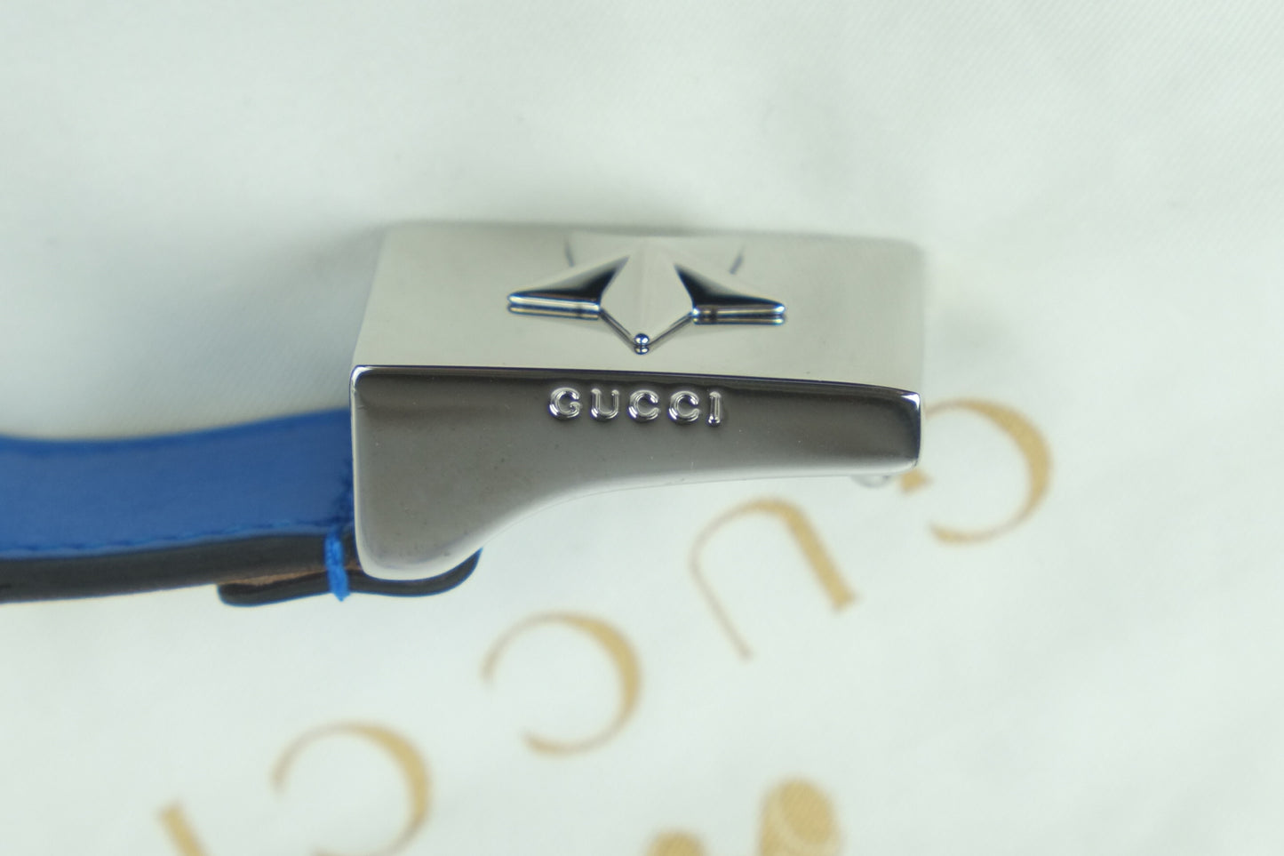 Gucci Kid Belt Blue Red