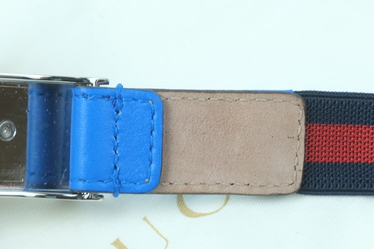 Gucci Kid Belt Blue Red