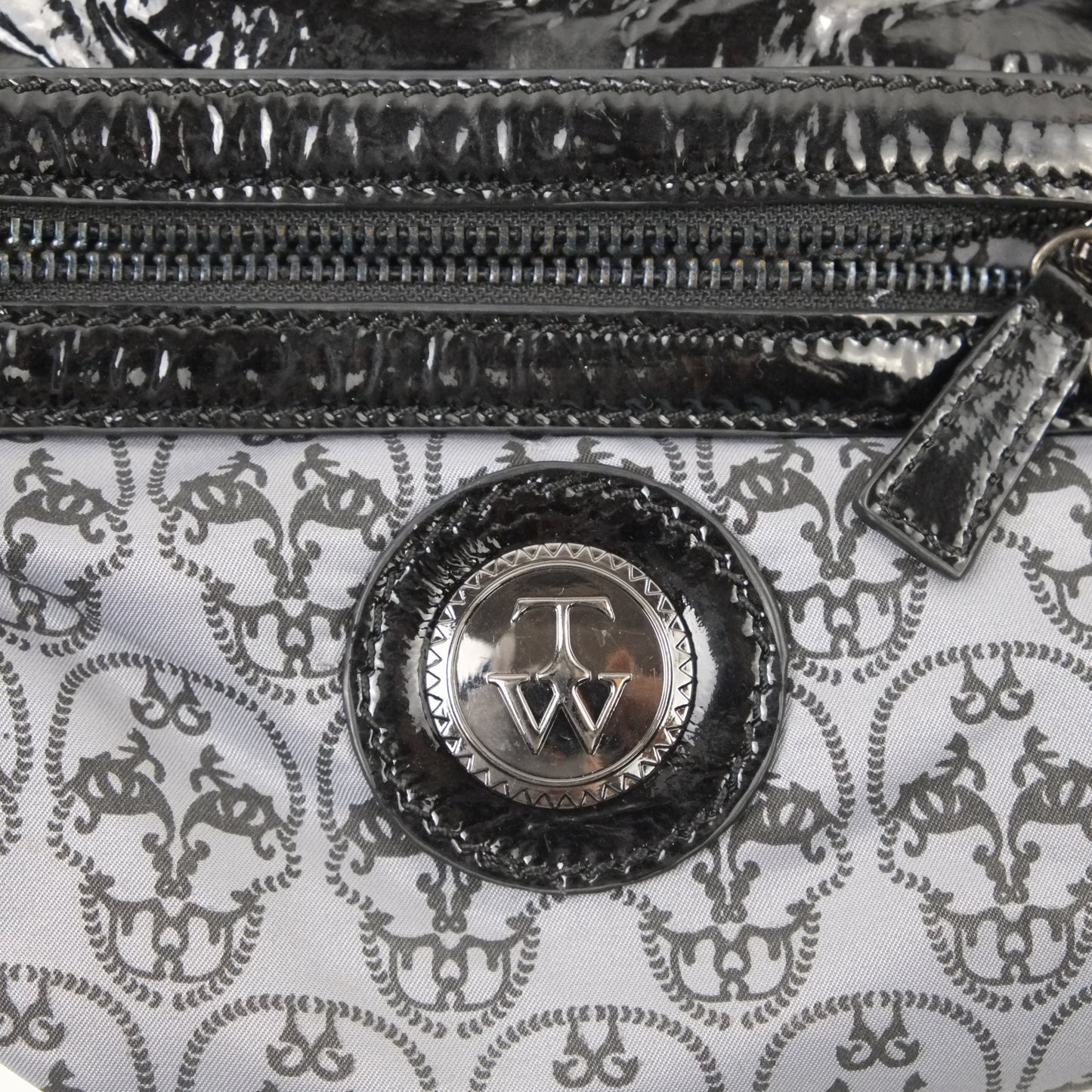 Thomas Wylde Clutch Black Patent