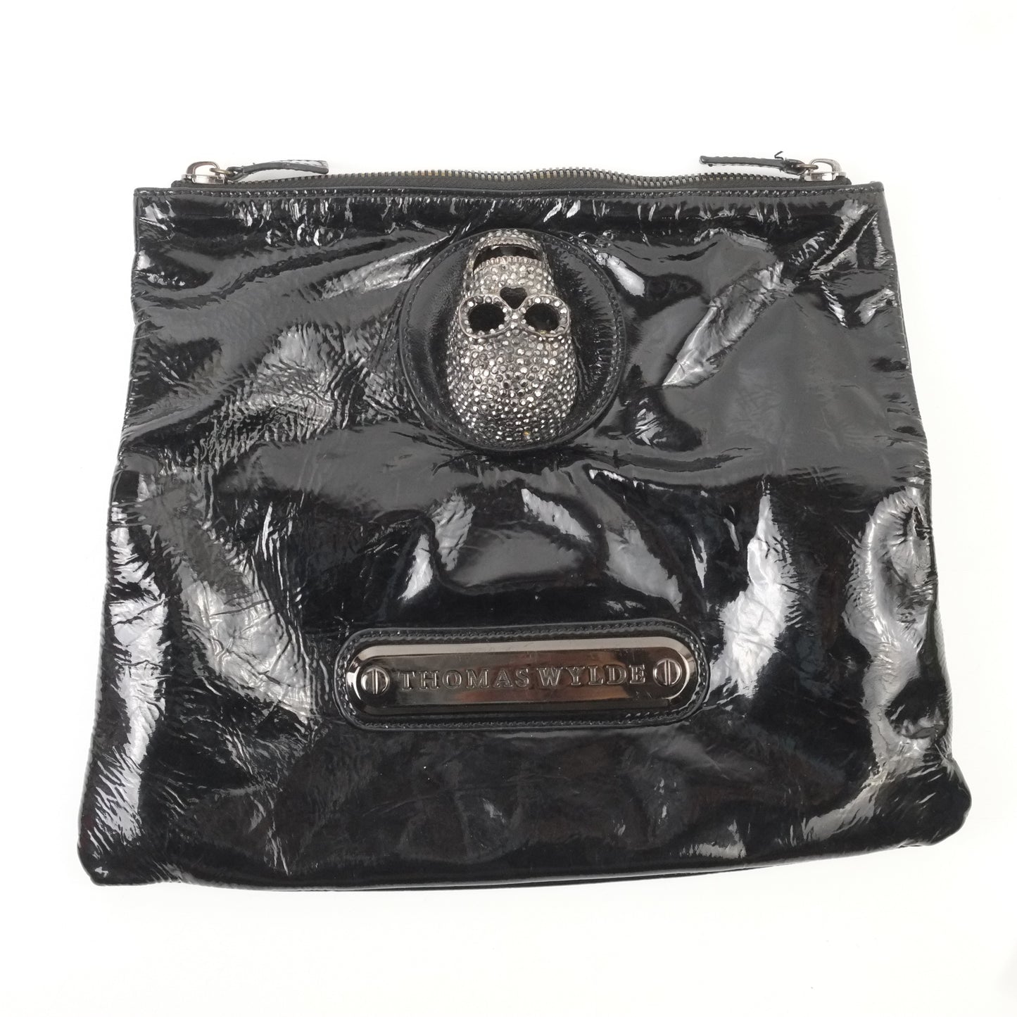 Thomas Wylde Clutch Black Patent