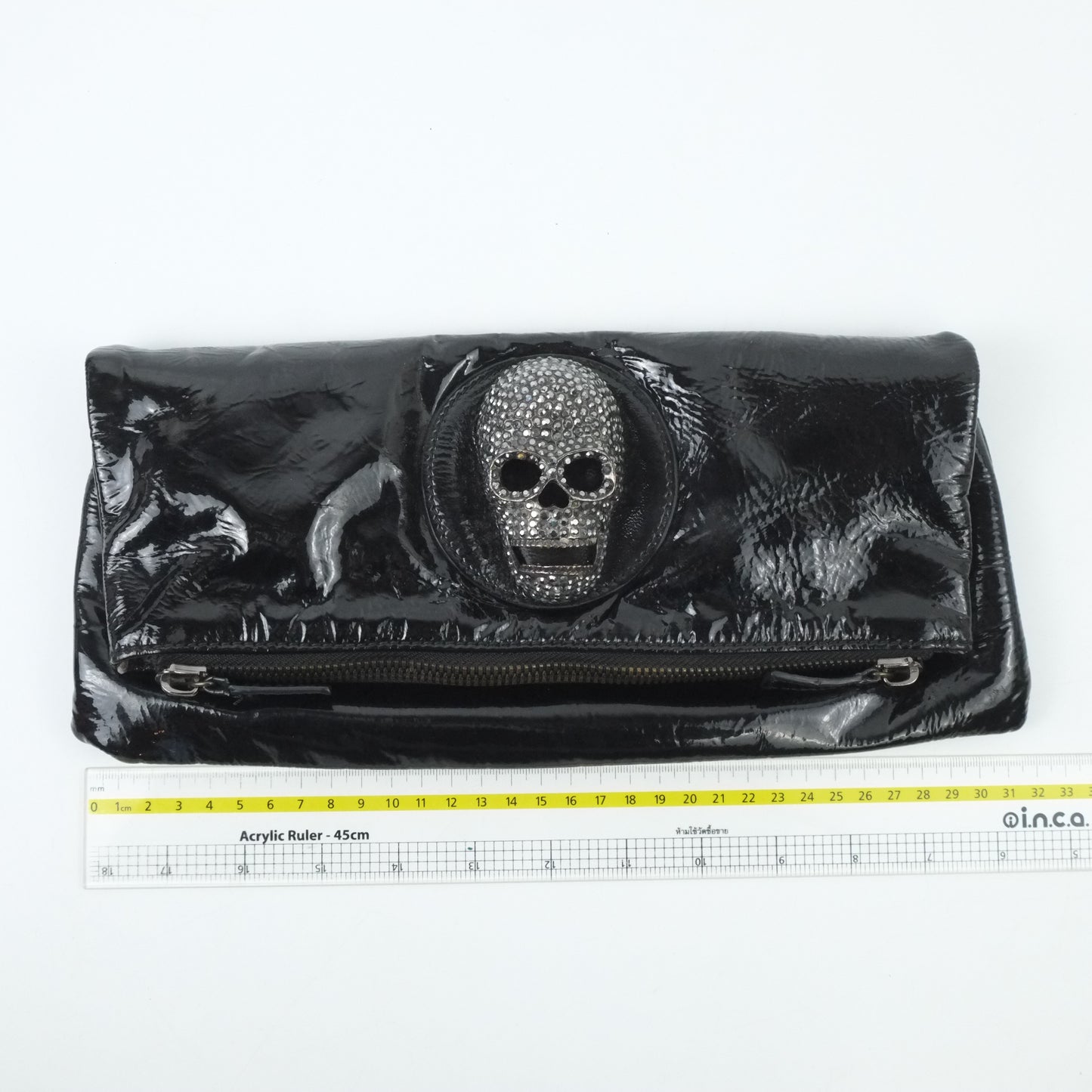 Thomas Wylde Clutch Black Patent