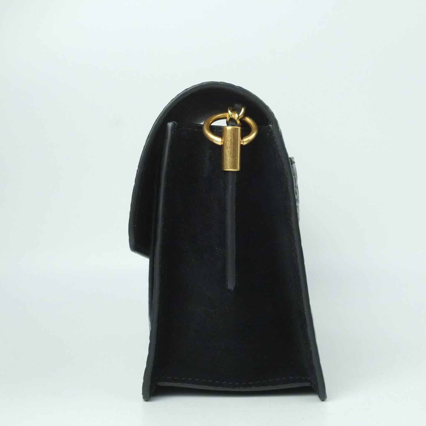 Tory Burch Flap Bag Black Croc