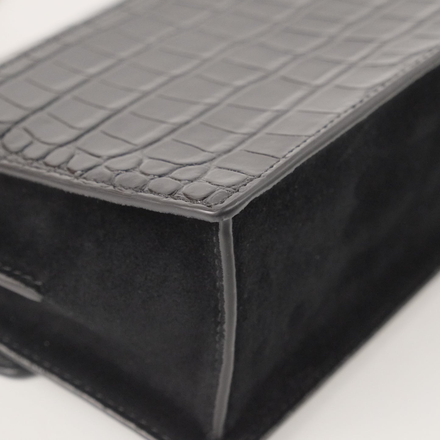 Tory Burch Flap Bag Black Croc