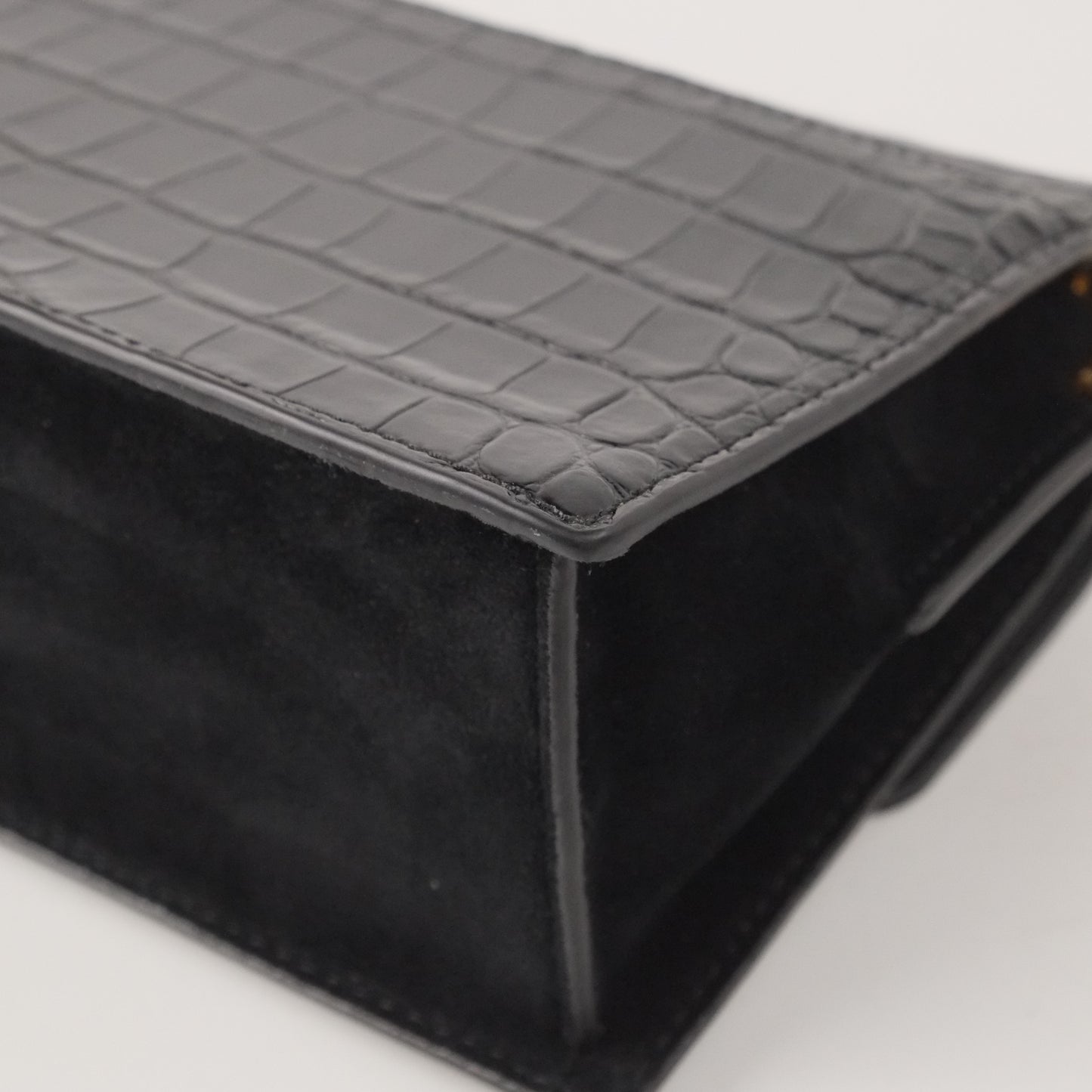 Tory Burch Flap Bag Black Croc
