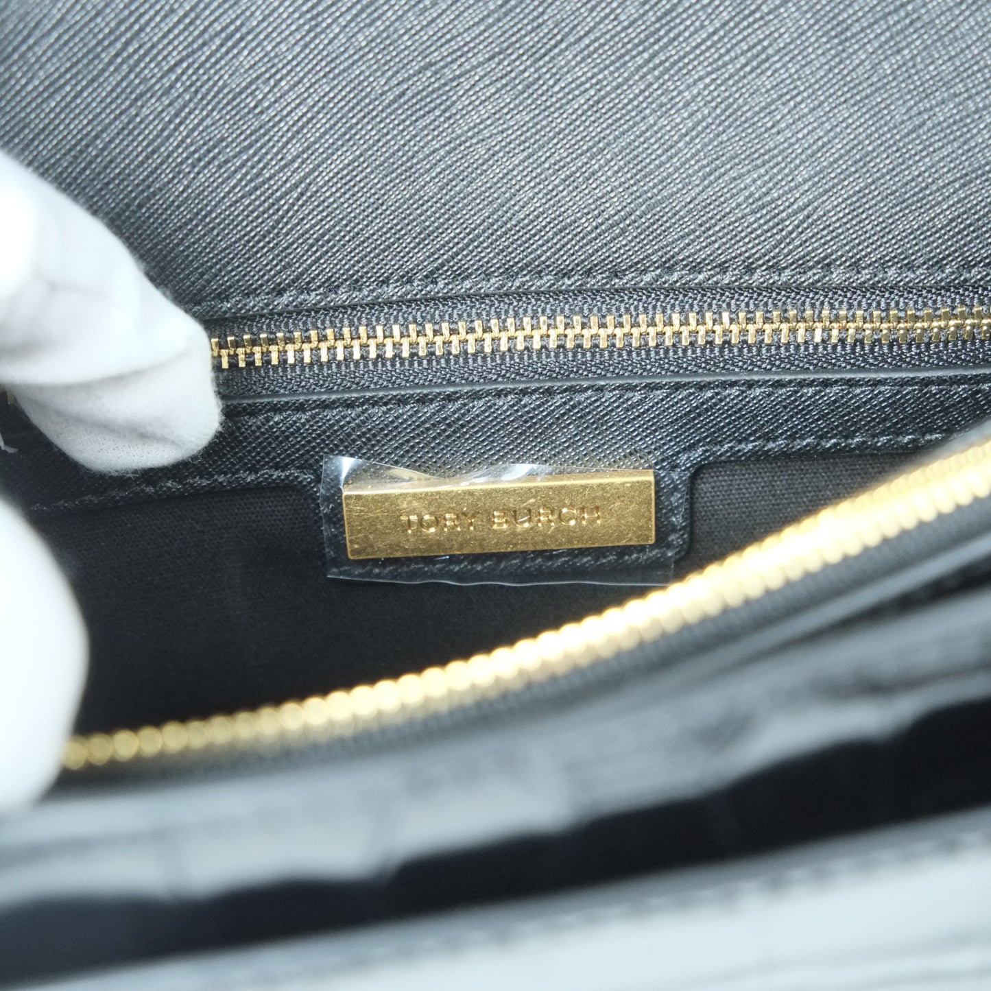 Tory Burch Flap Bag Black Croc