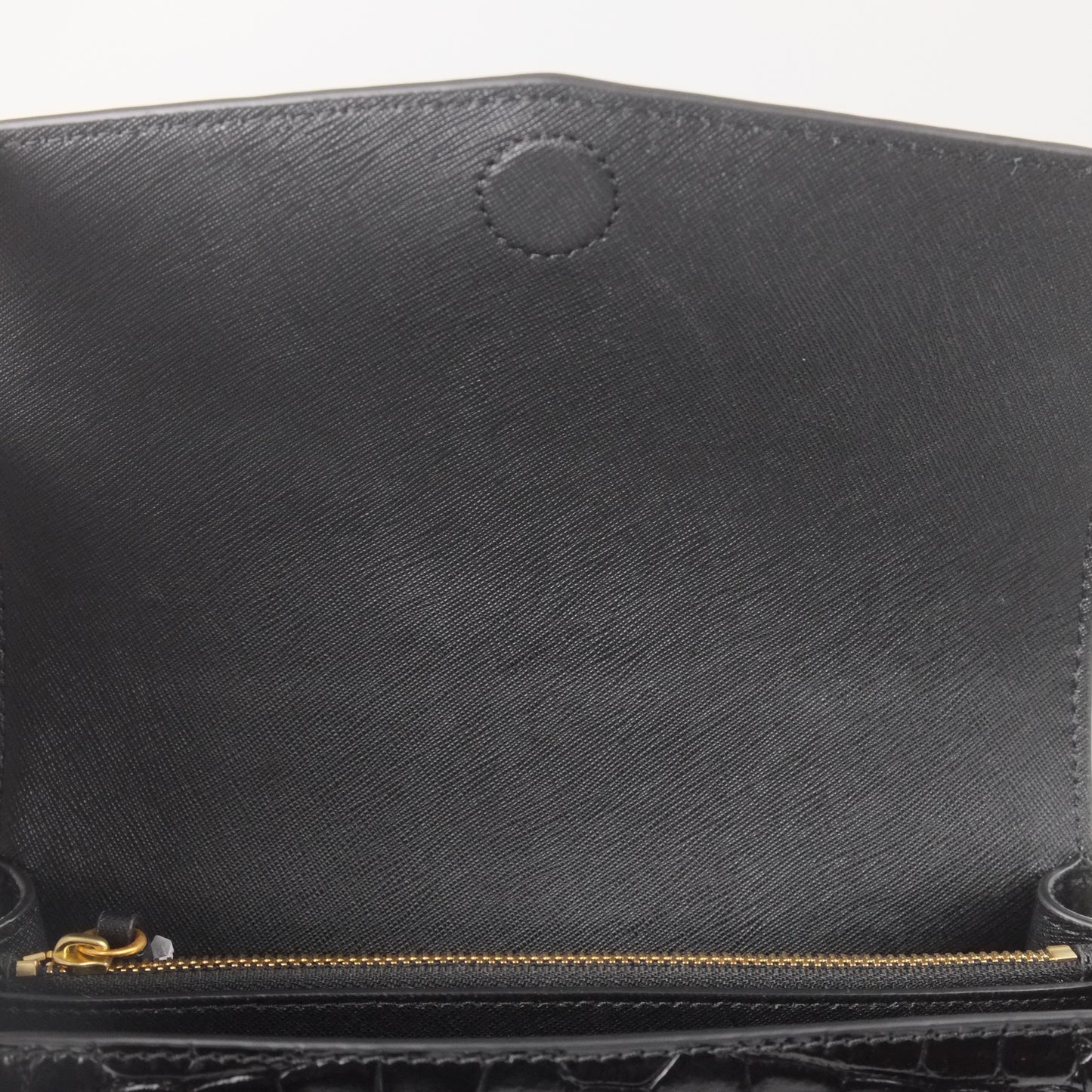 Tory Burch Flap Bag Black Croc