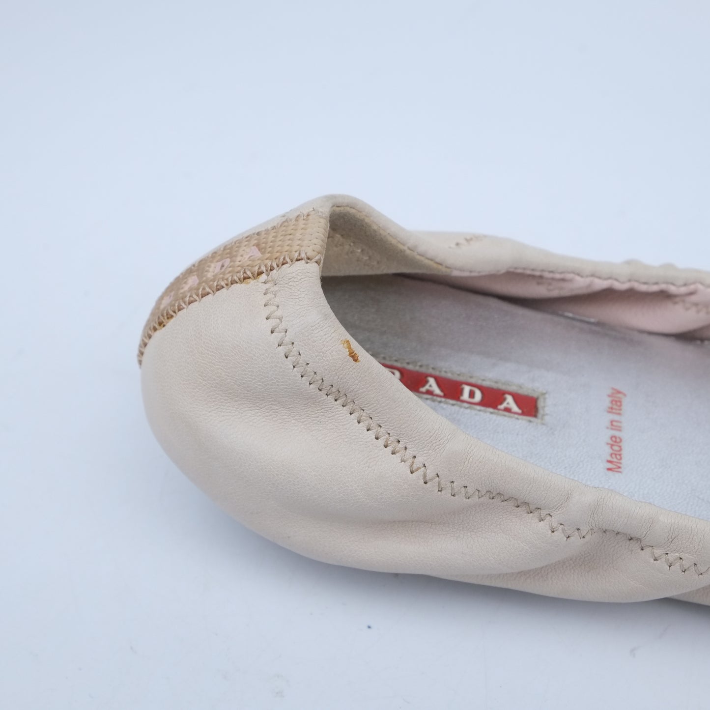 Prada Flat Ivory 35