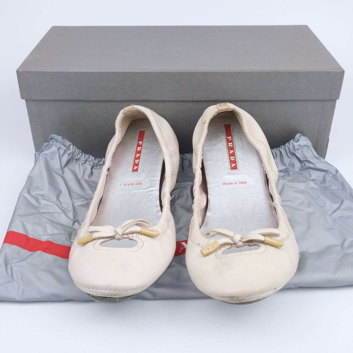 Prada Flat Ivory 35