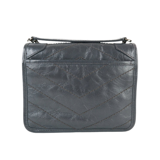 Saint Laurent Portefeuille A Chaine Dark Grey