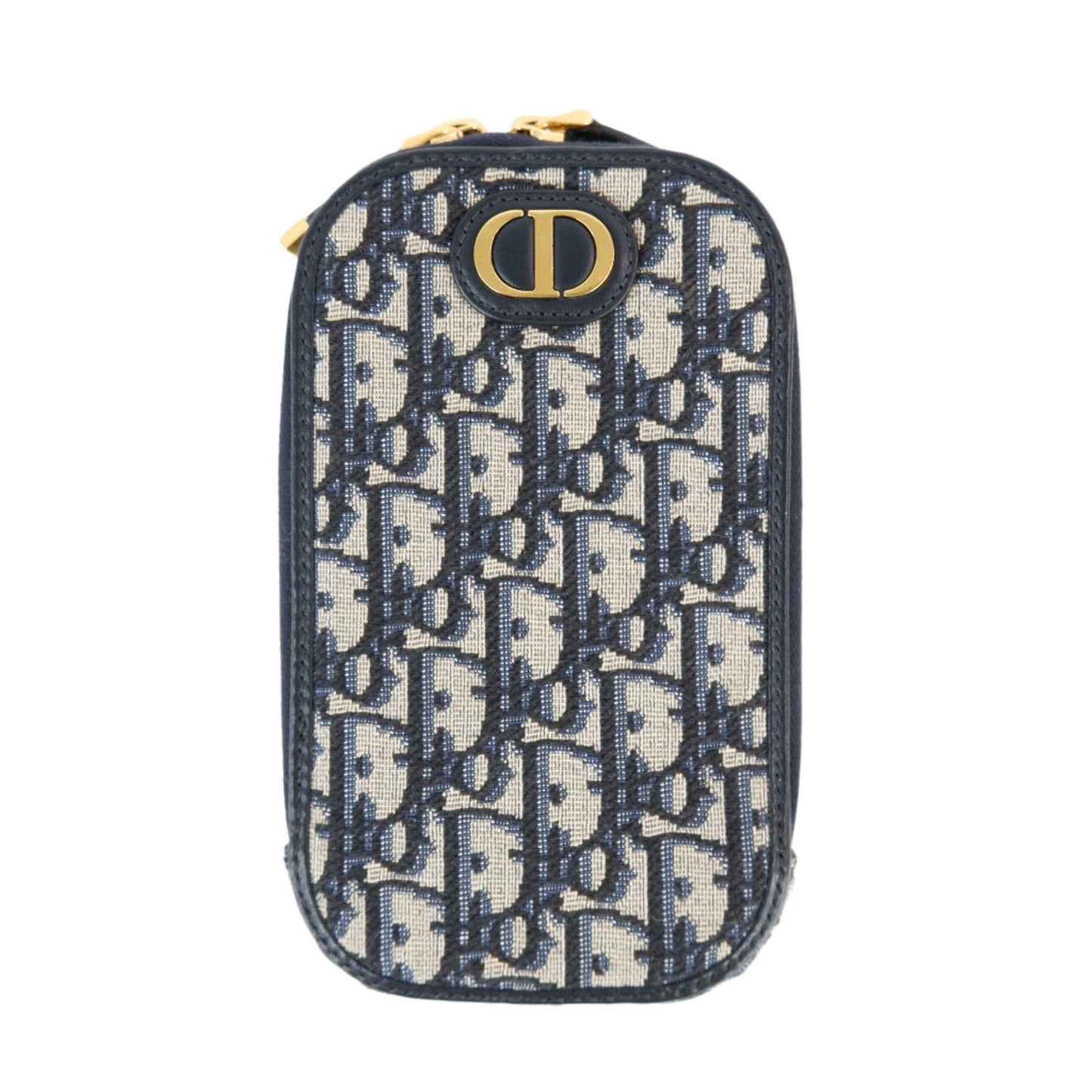 Christian Dior 30 Montaigne Phone Holder Oblique Navy
