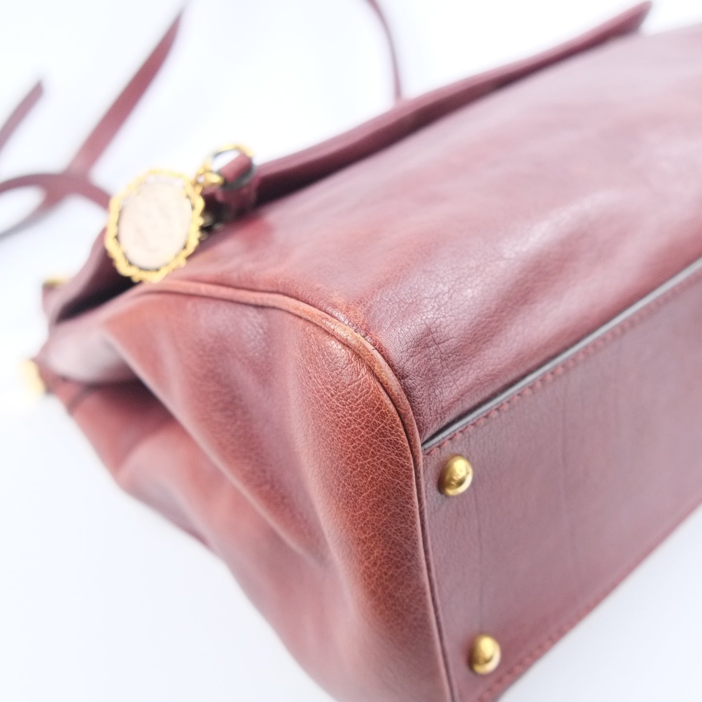 Dolce Gabbana Sicily Leather Bordeaux