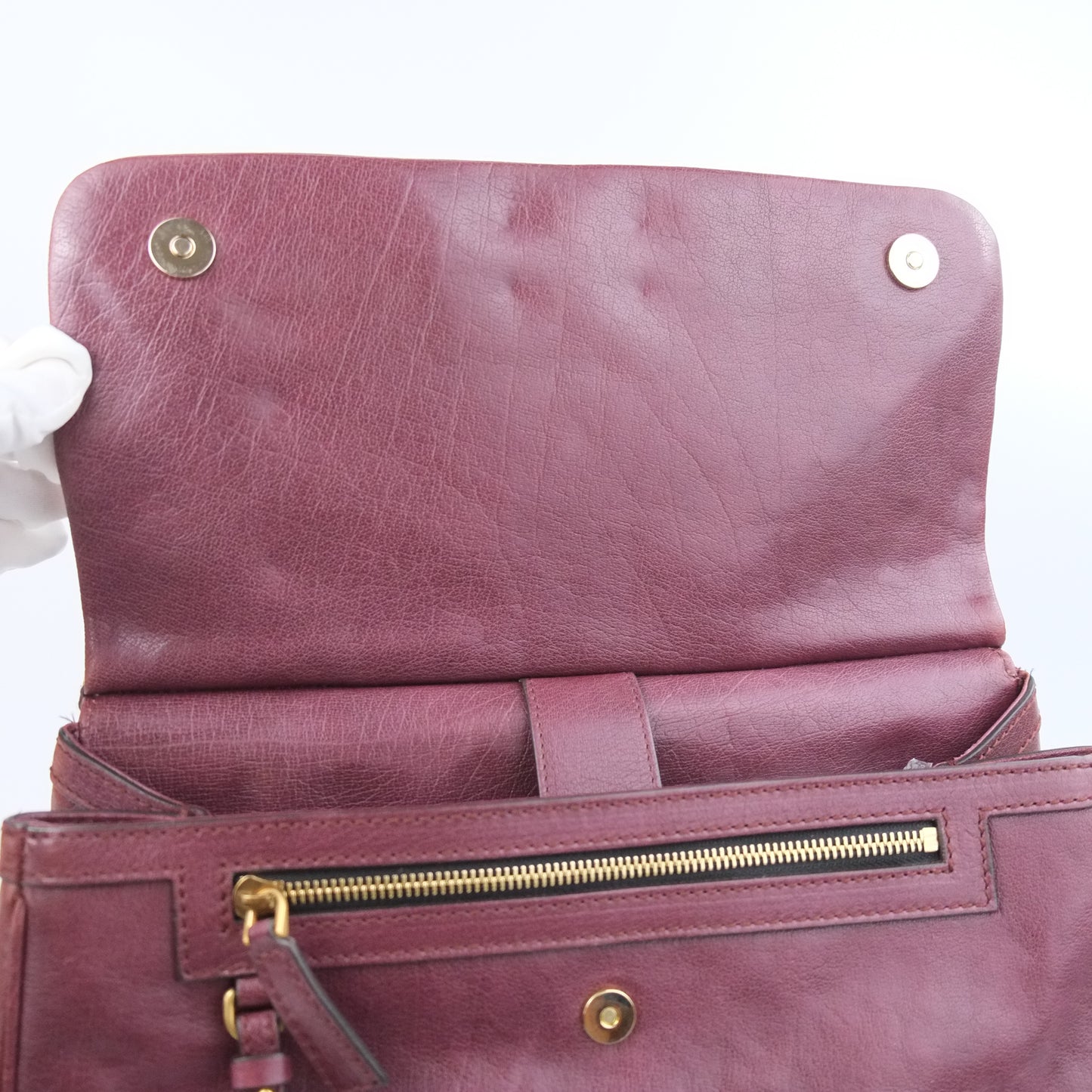 Dolce Gabbana Sicily Leather Bordeaux