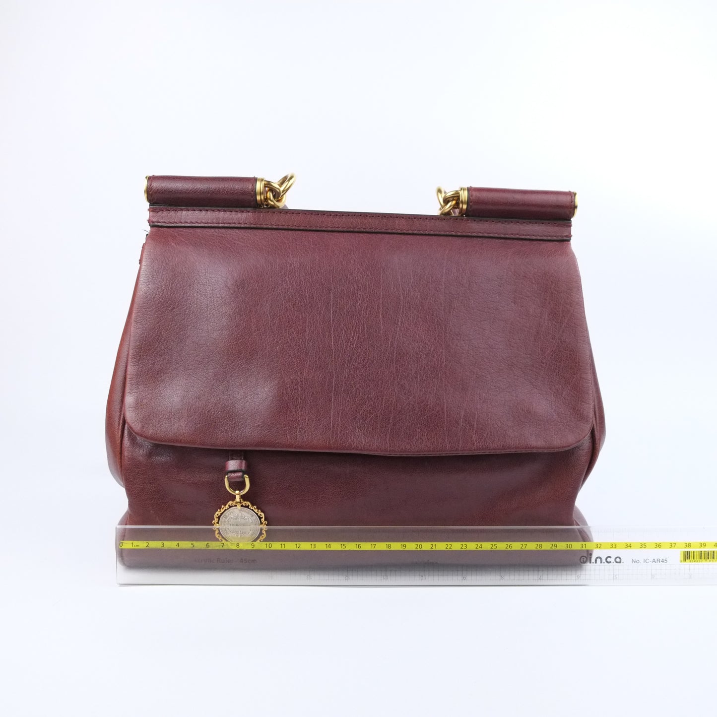 Dolce Gabbana Sicily Leather Bordeaux