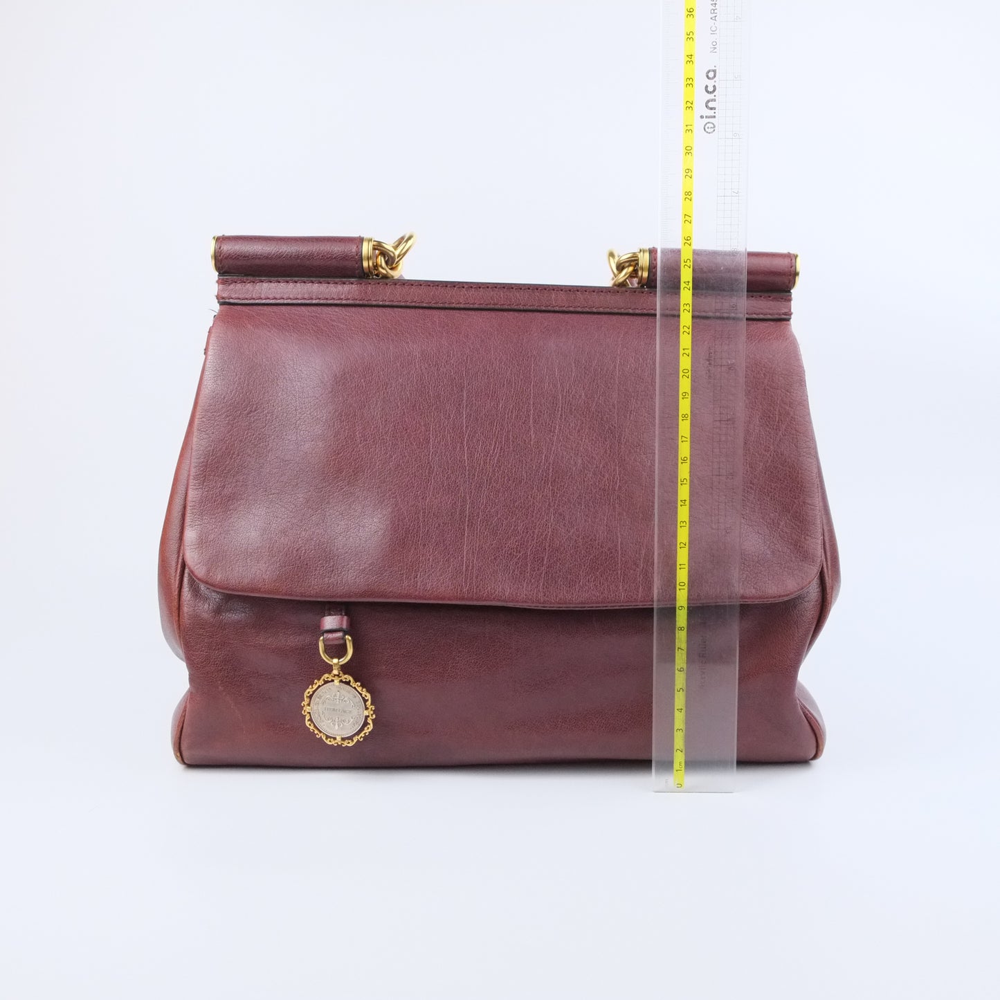 Dolce Gabbana Sicily Leather Bordeaux